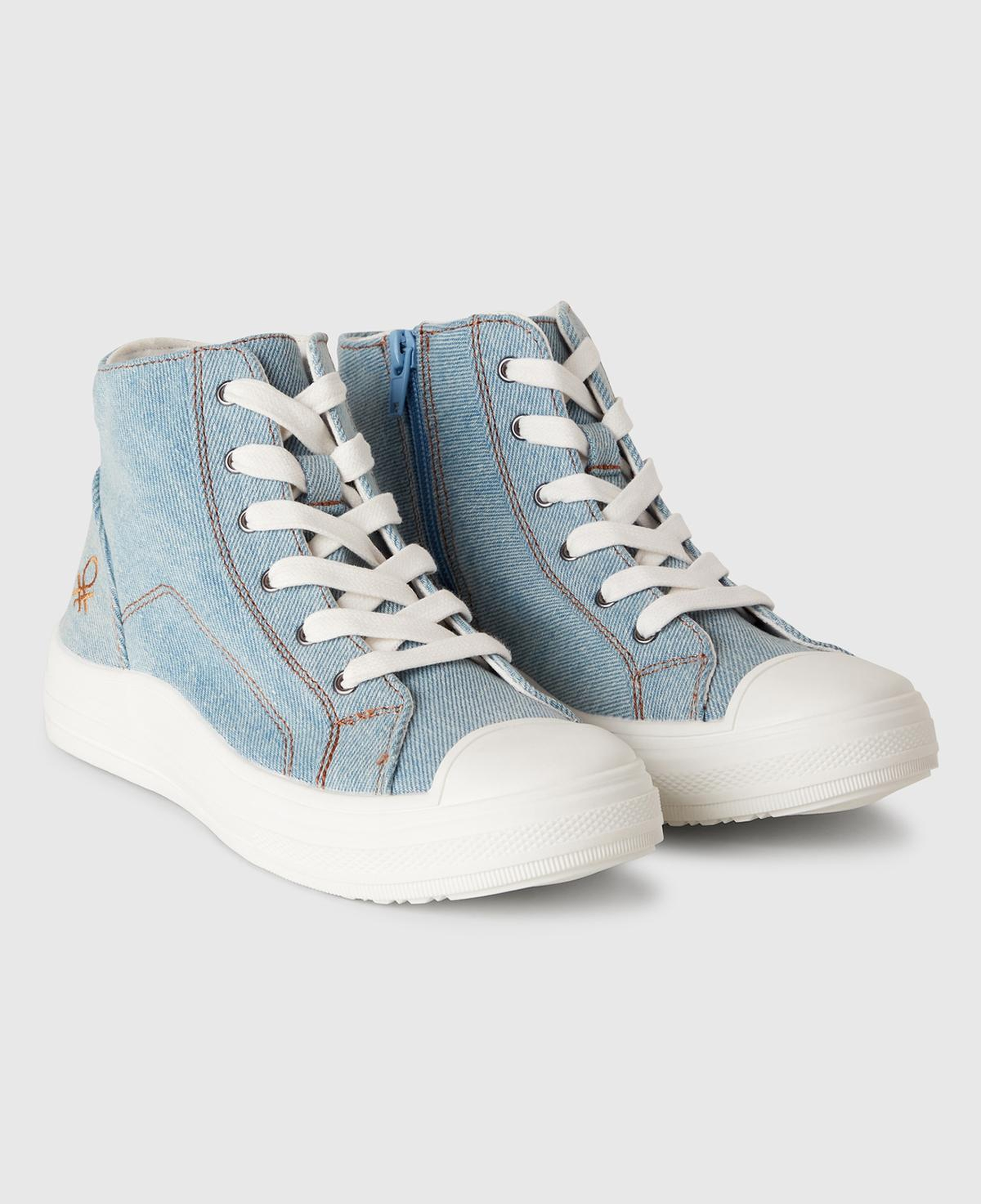 Erkek Çocuk Denim Logo Detaylı Sneaker