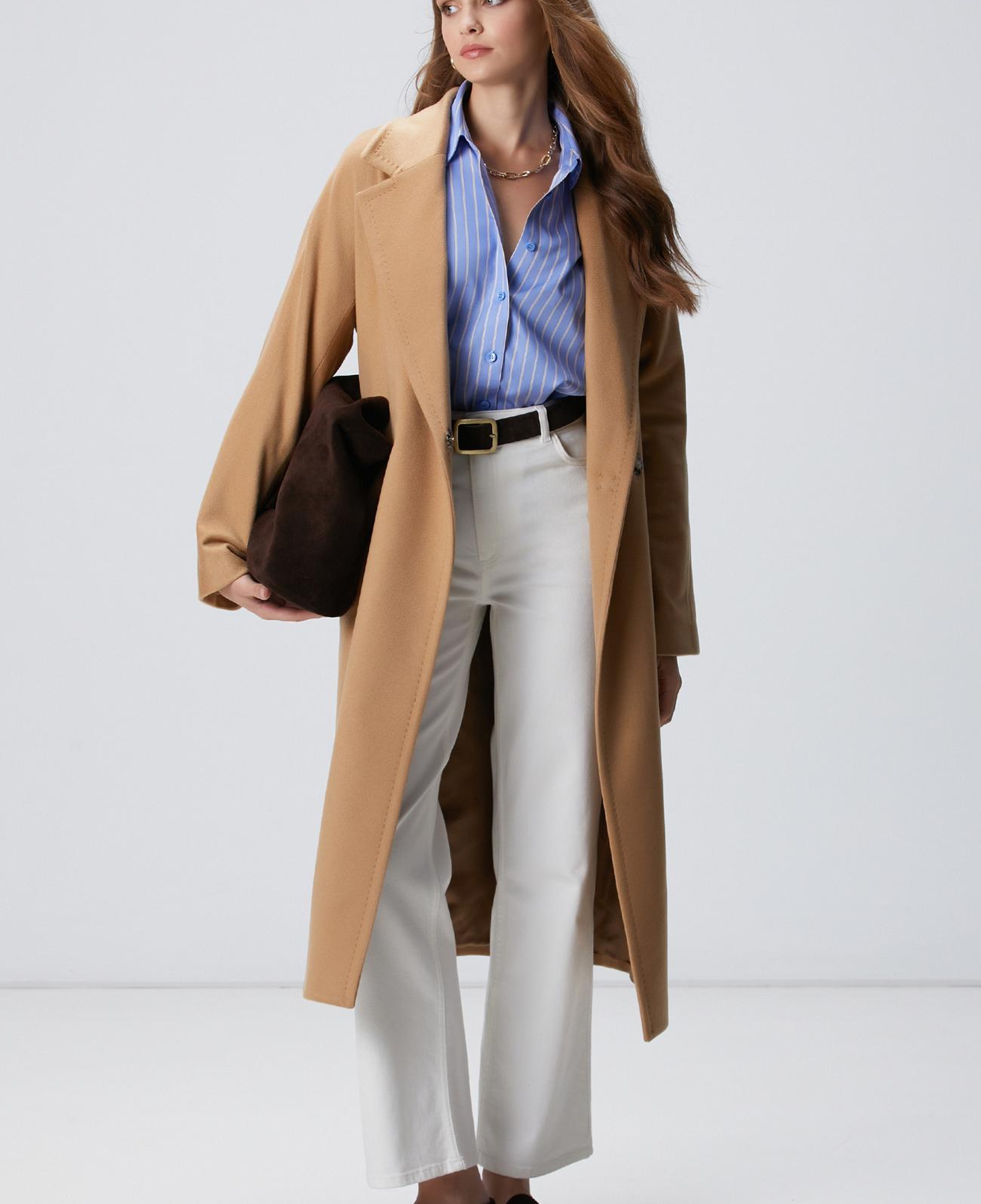 Network Kadın Limited Camel Kaşmir Palto