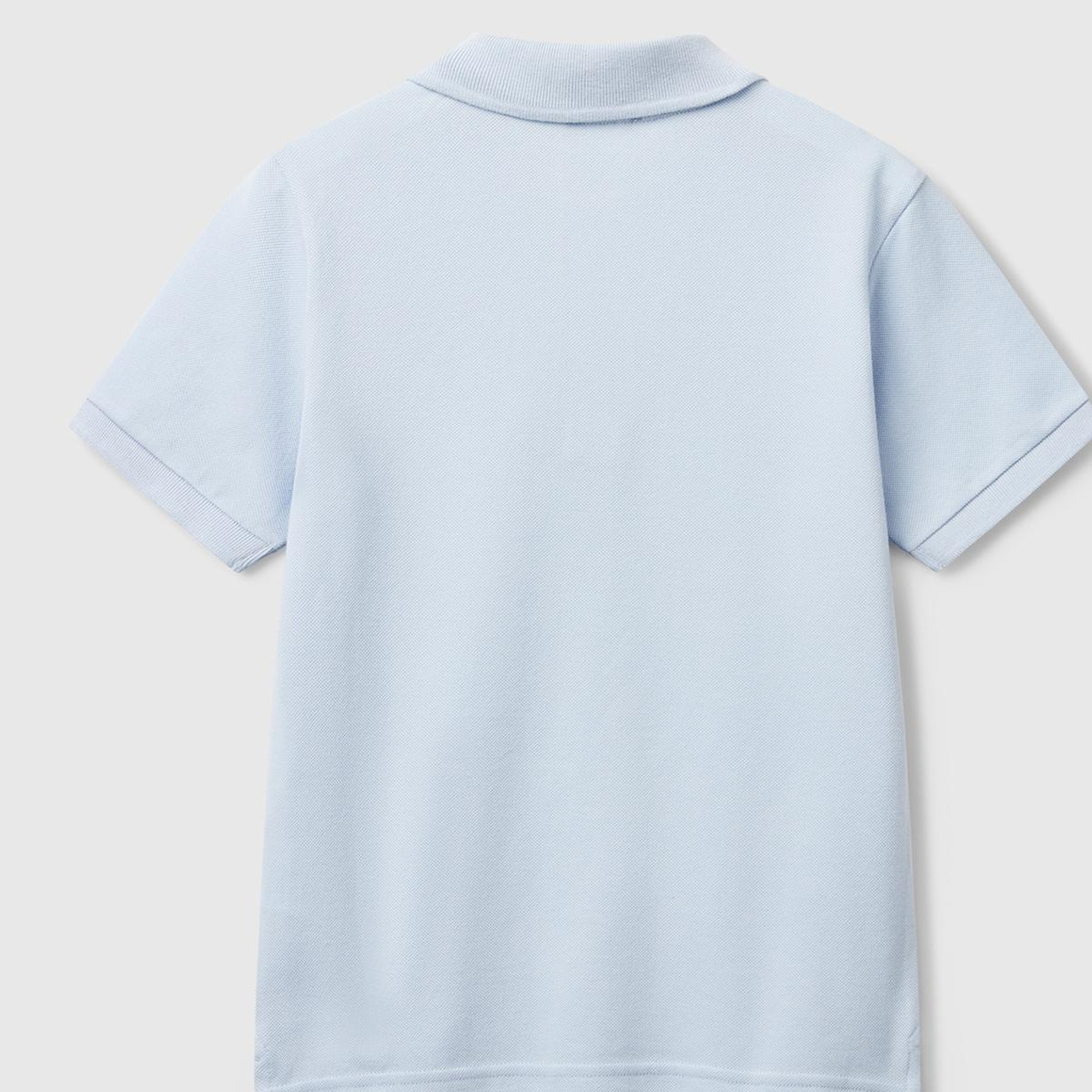 Erkek Çocuk Toz Mavi Logolu Pike Polo T-Shirt