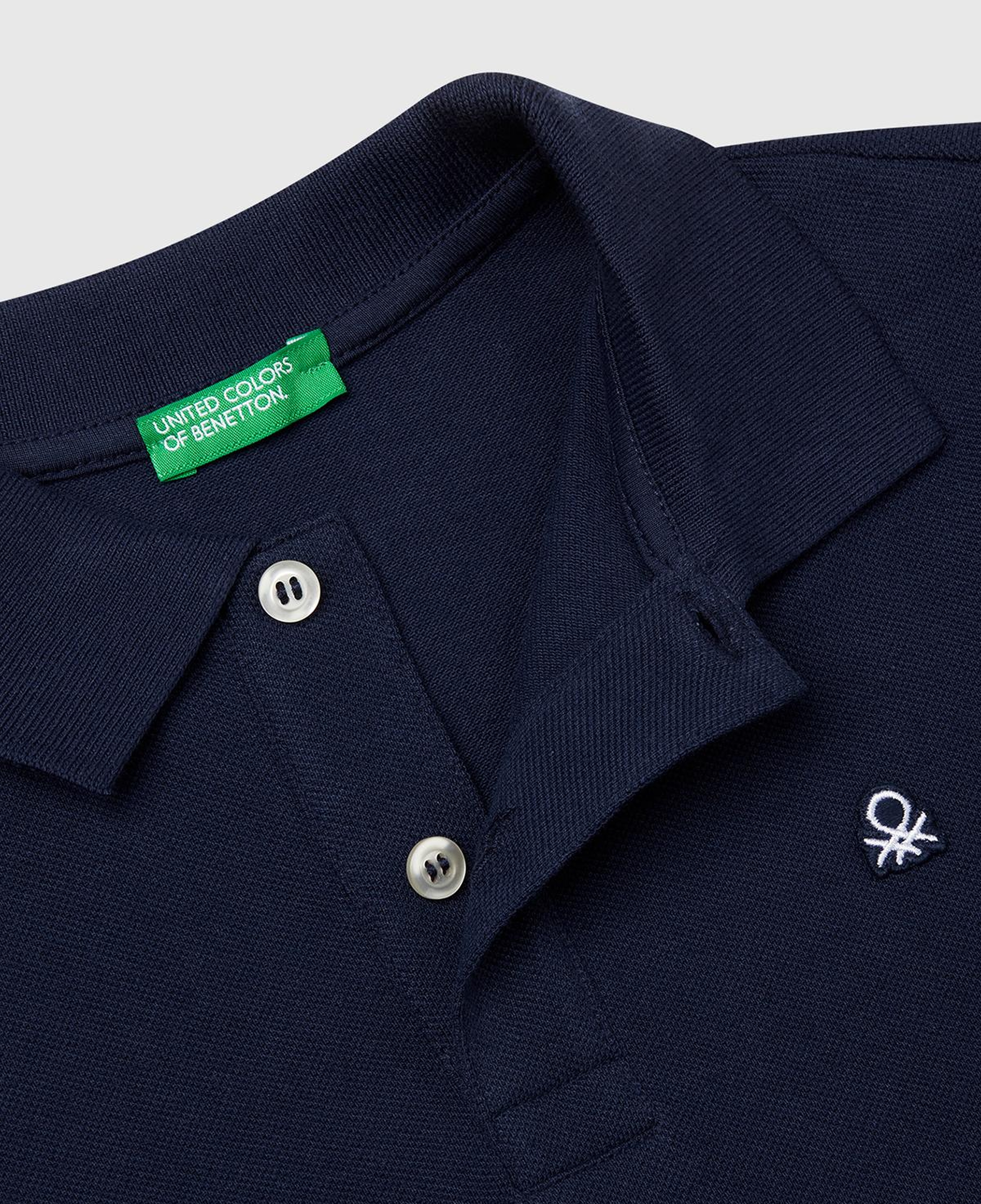 Erkek Çocuk Lacivert Logolu Pike Polo T-Shirt