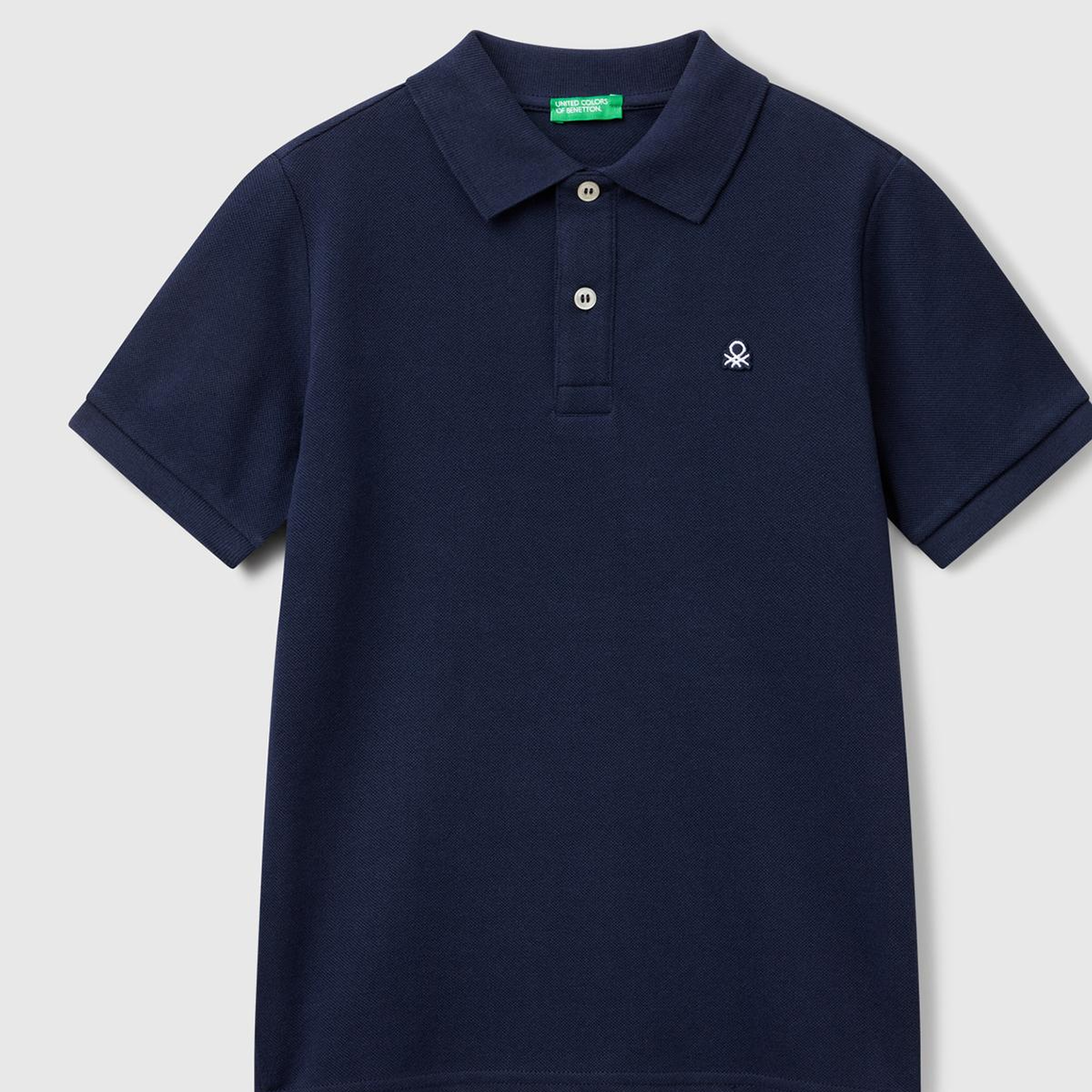 Erkek Çocuk Lacivert Logolu Pike Polo T-Shirt