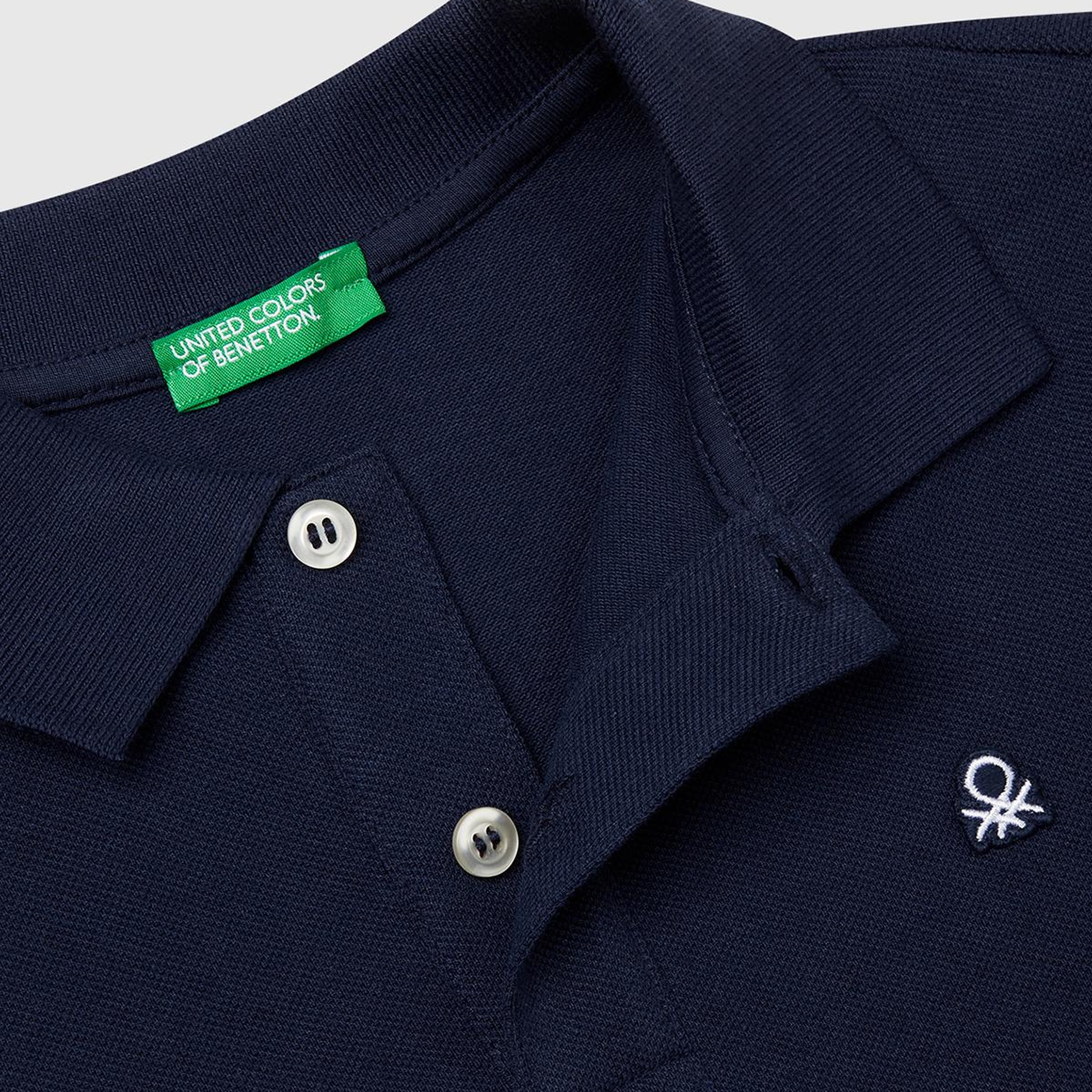 Erkek Çocuk Lacivert Logolu Pike Polo T-Shirt