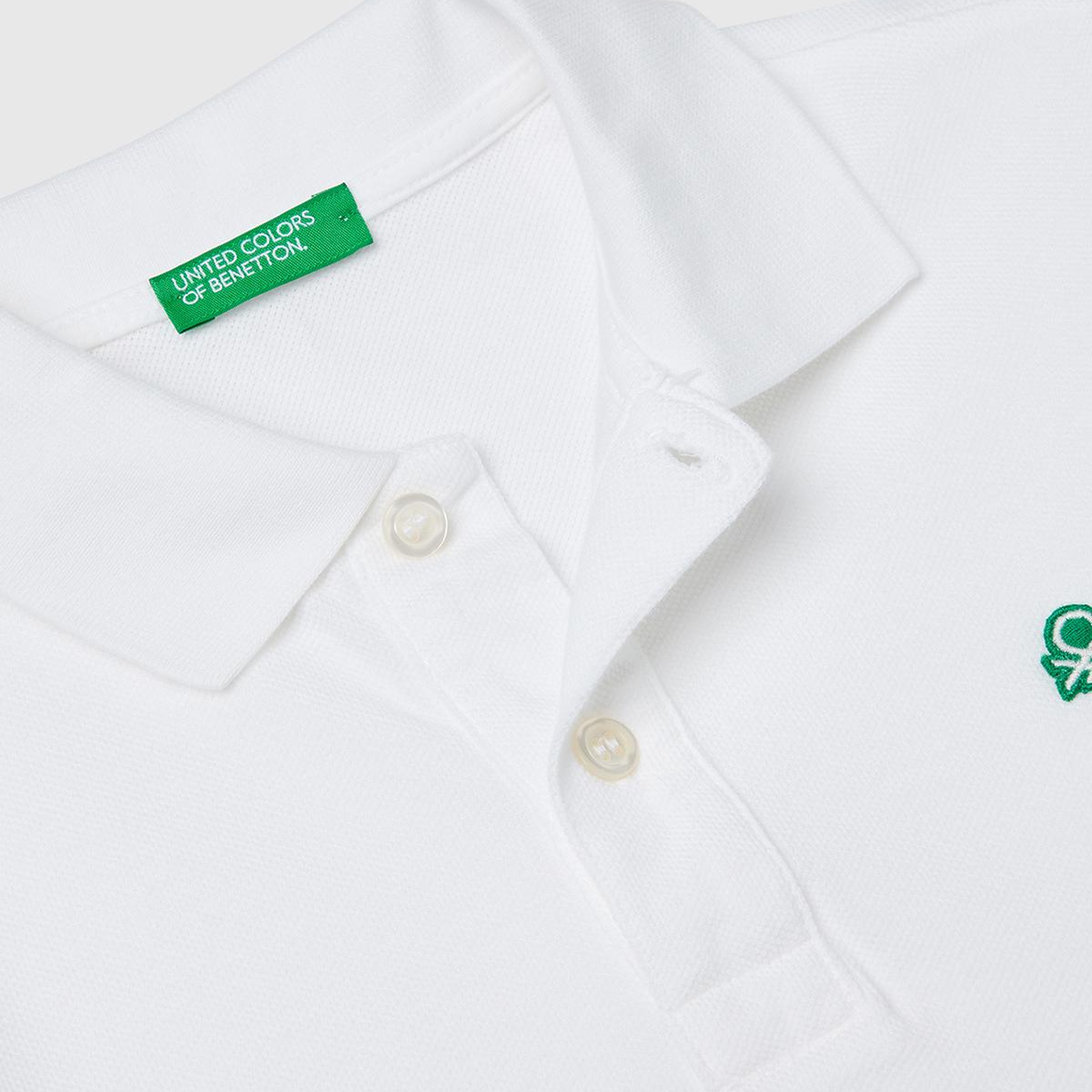 Erkek Çocuk Beyaz Logolu Polo T-Shirt