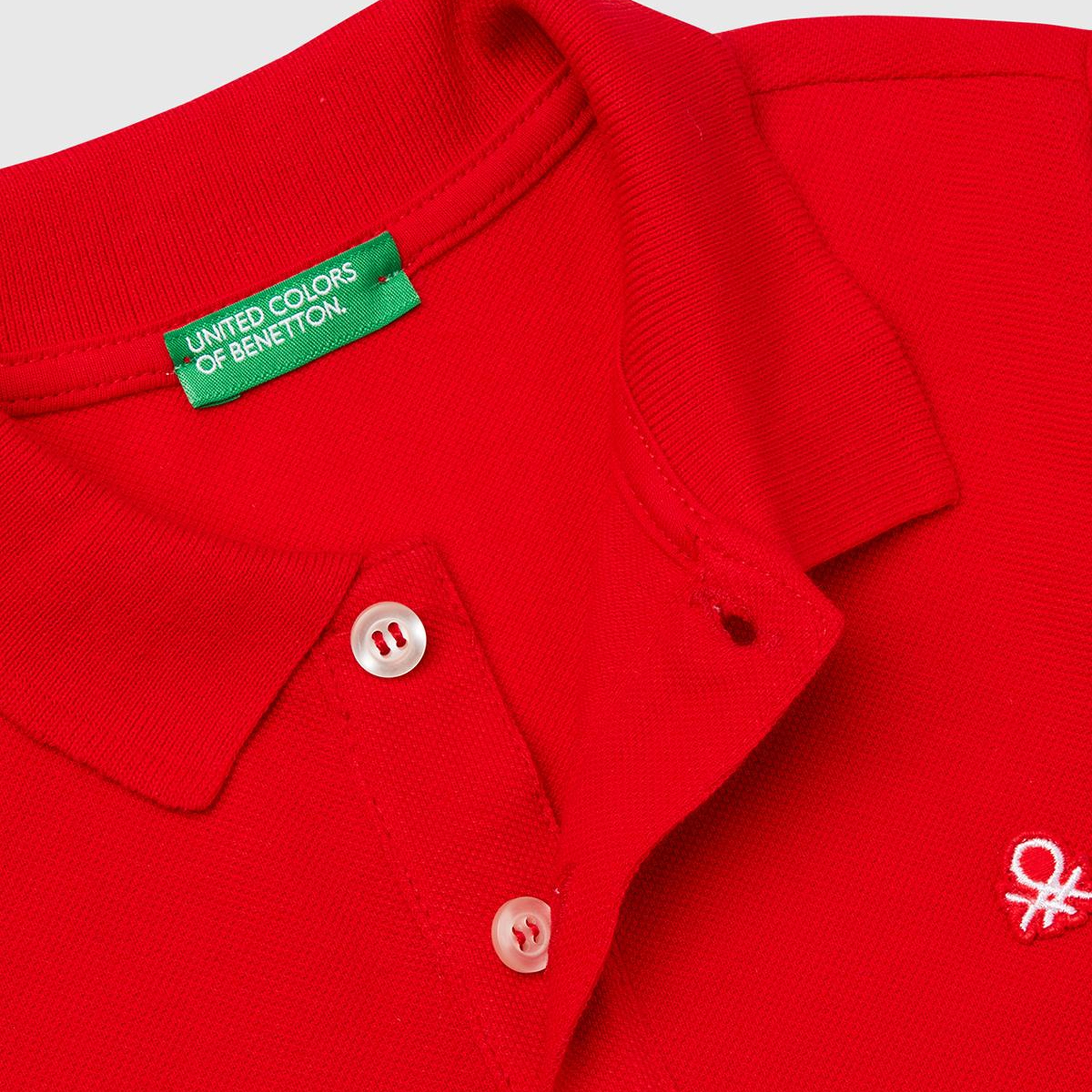 Erkek Çocuk Kırmızı Logolu Pike Polo T-Shirt