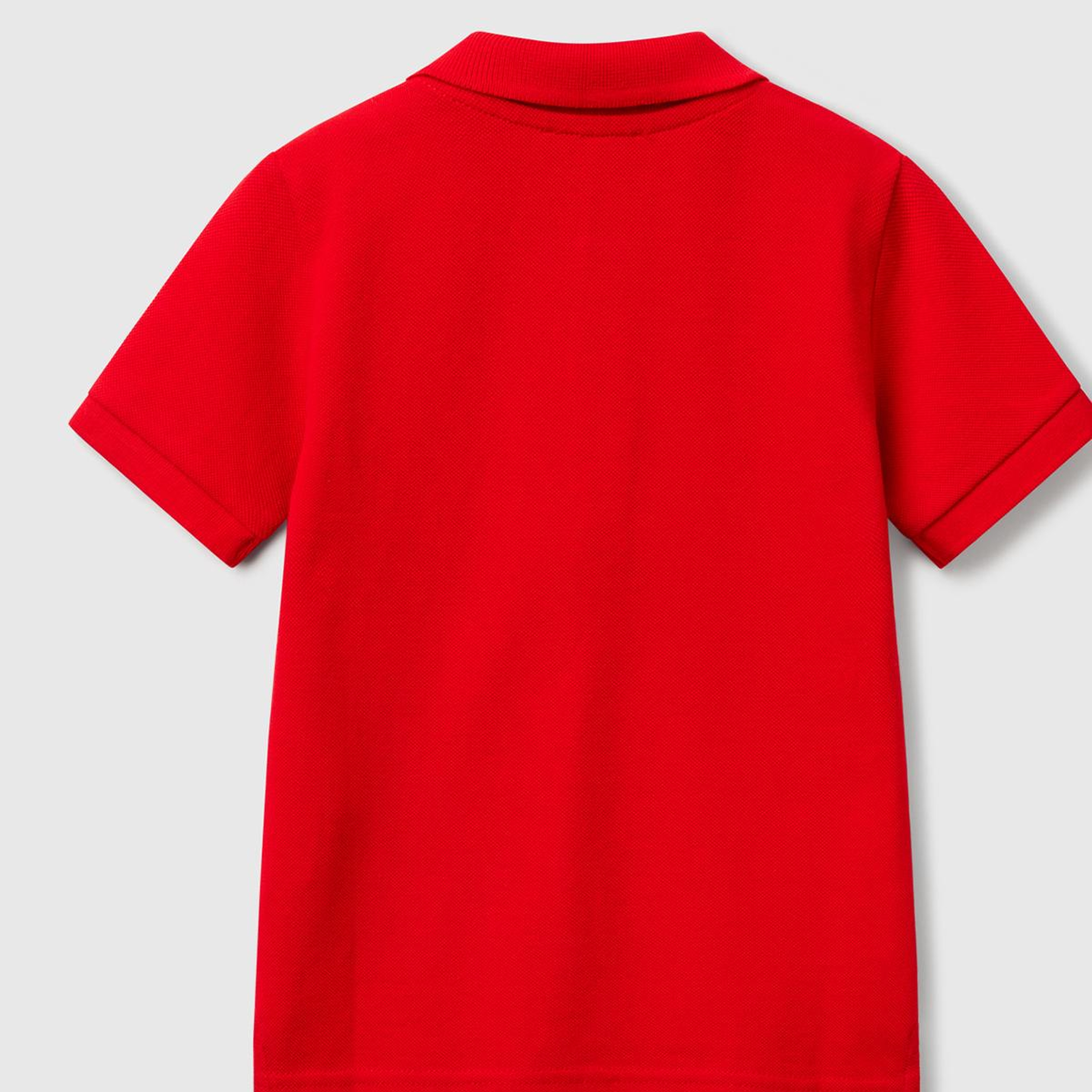 Erkek Çocuk Kırmızı Logolu Pike Polo T-Shirt