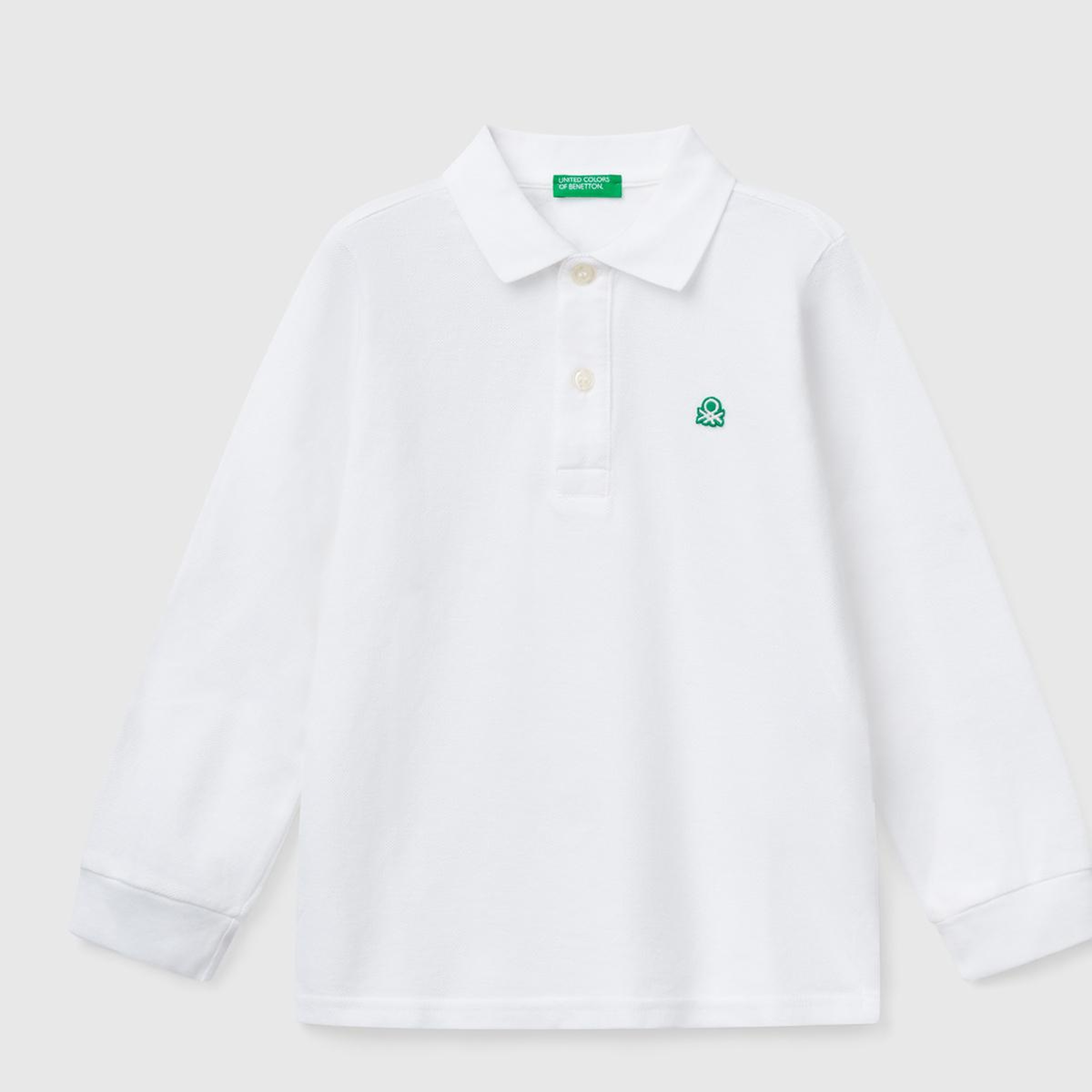 Erkek Çocuk Beyaz Logolu Polo T-Shirt