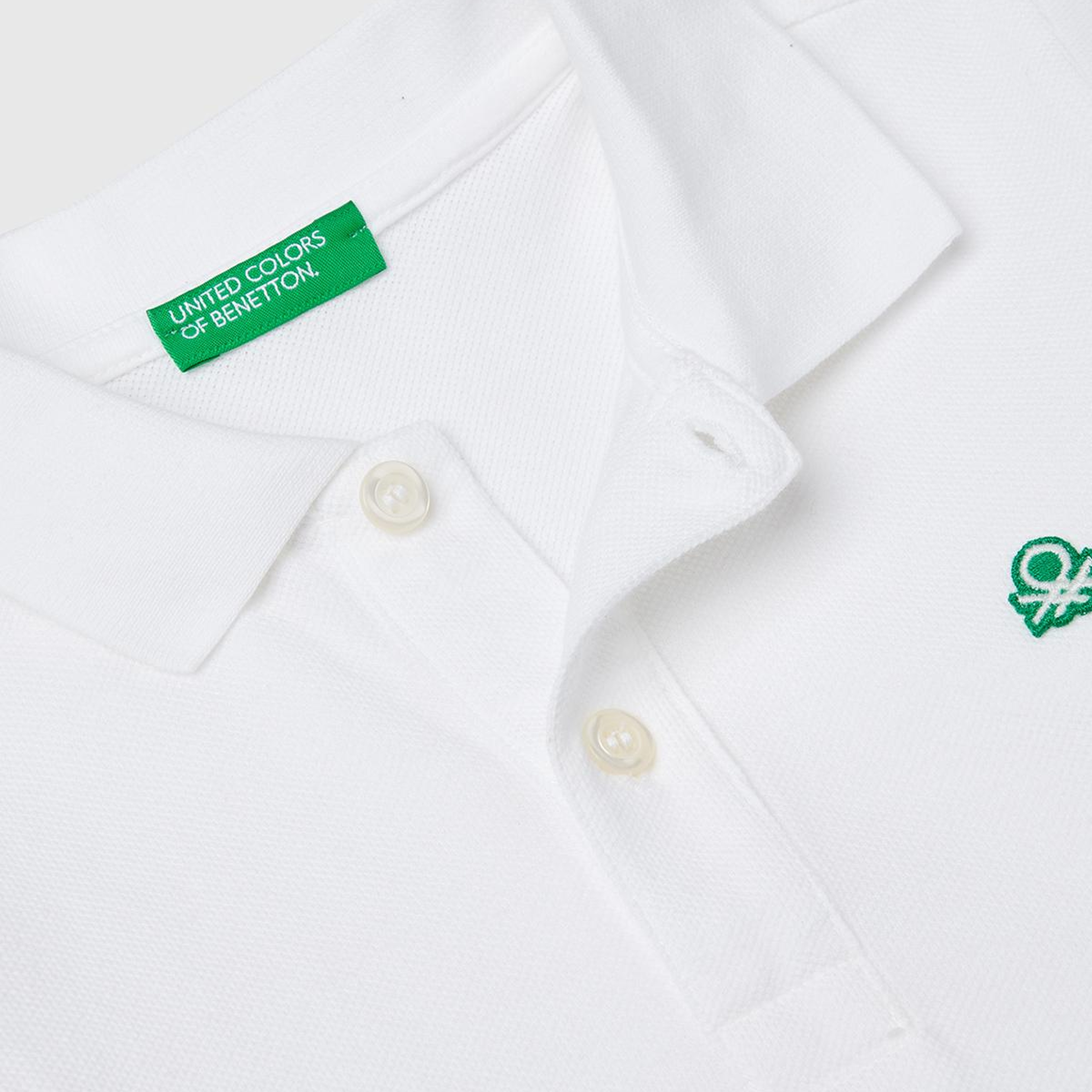 Erkek Çocuk Beyaz Logolu Polo T-Shirt