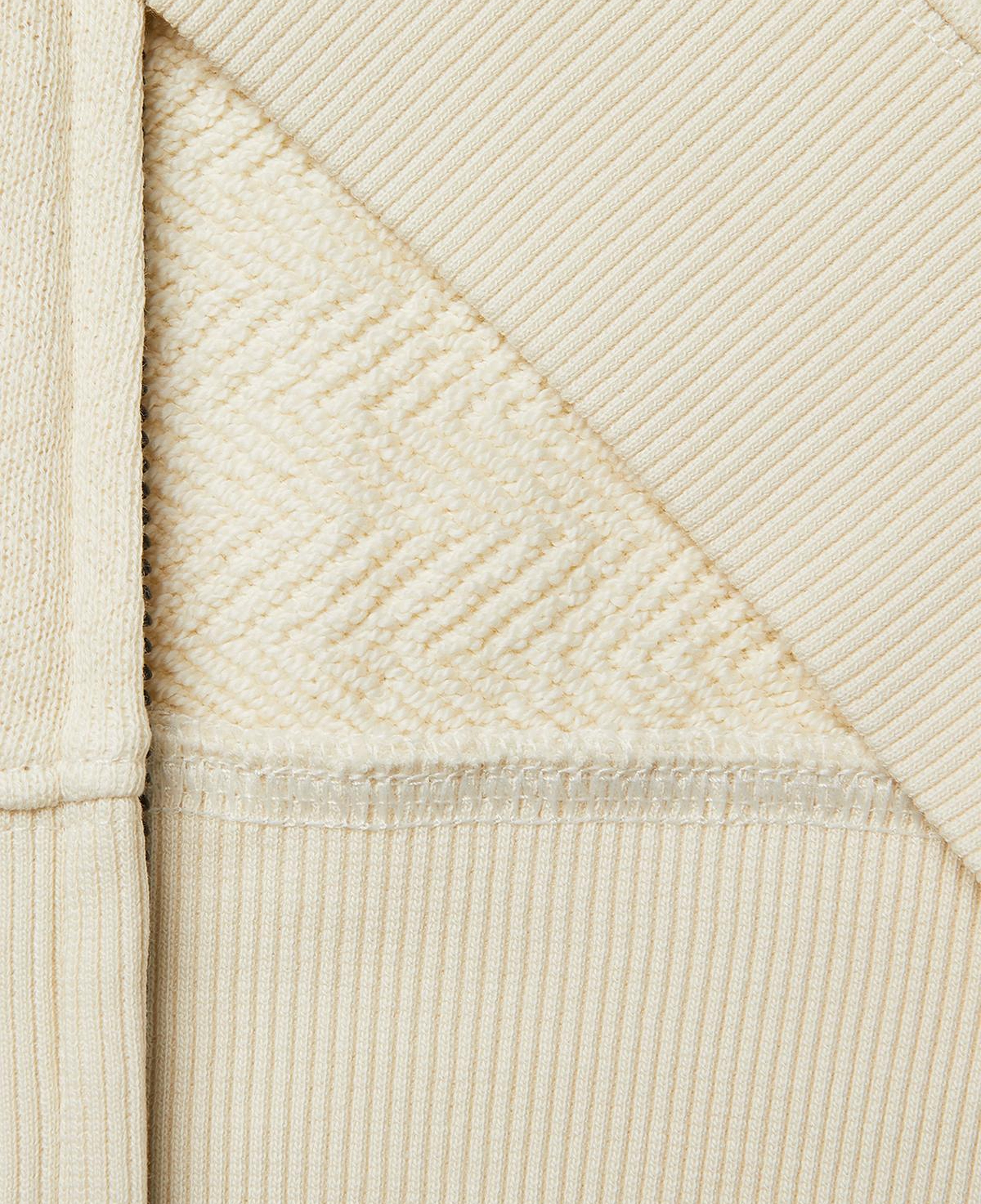 Erkek Çocuk Krem Çoklu Baskılı Fermuarlı Kapüşonlu Sweatshirt