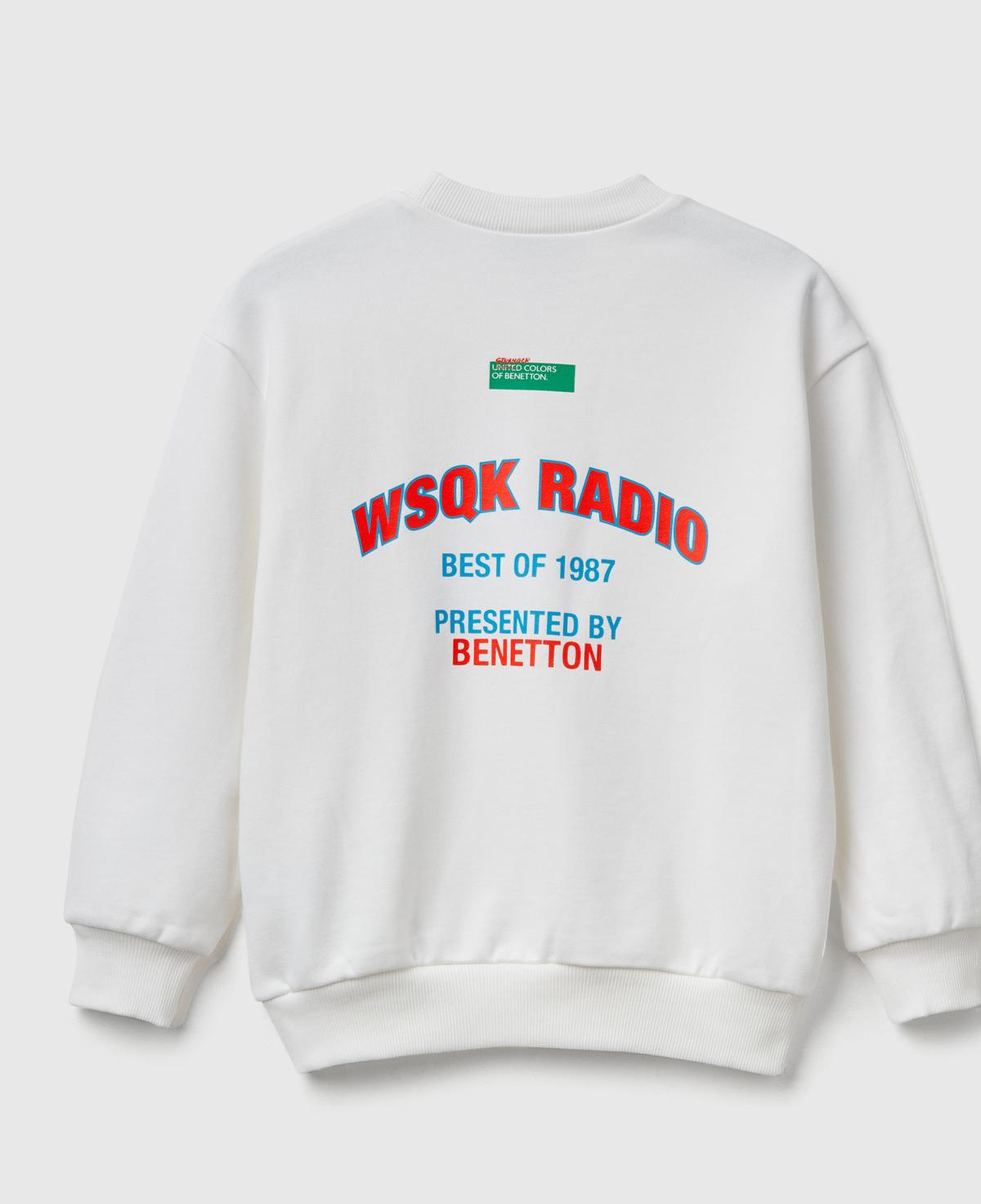 Erkek Çocuk Krem %100 Pamuk Stranger Things Grafik Baskılı Bisiklet Yaka Sweatshirt
