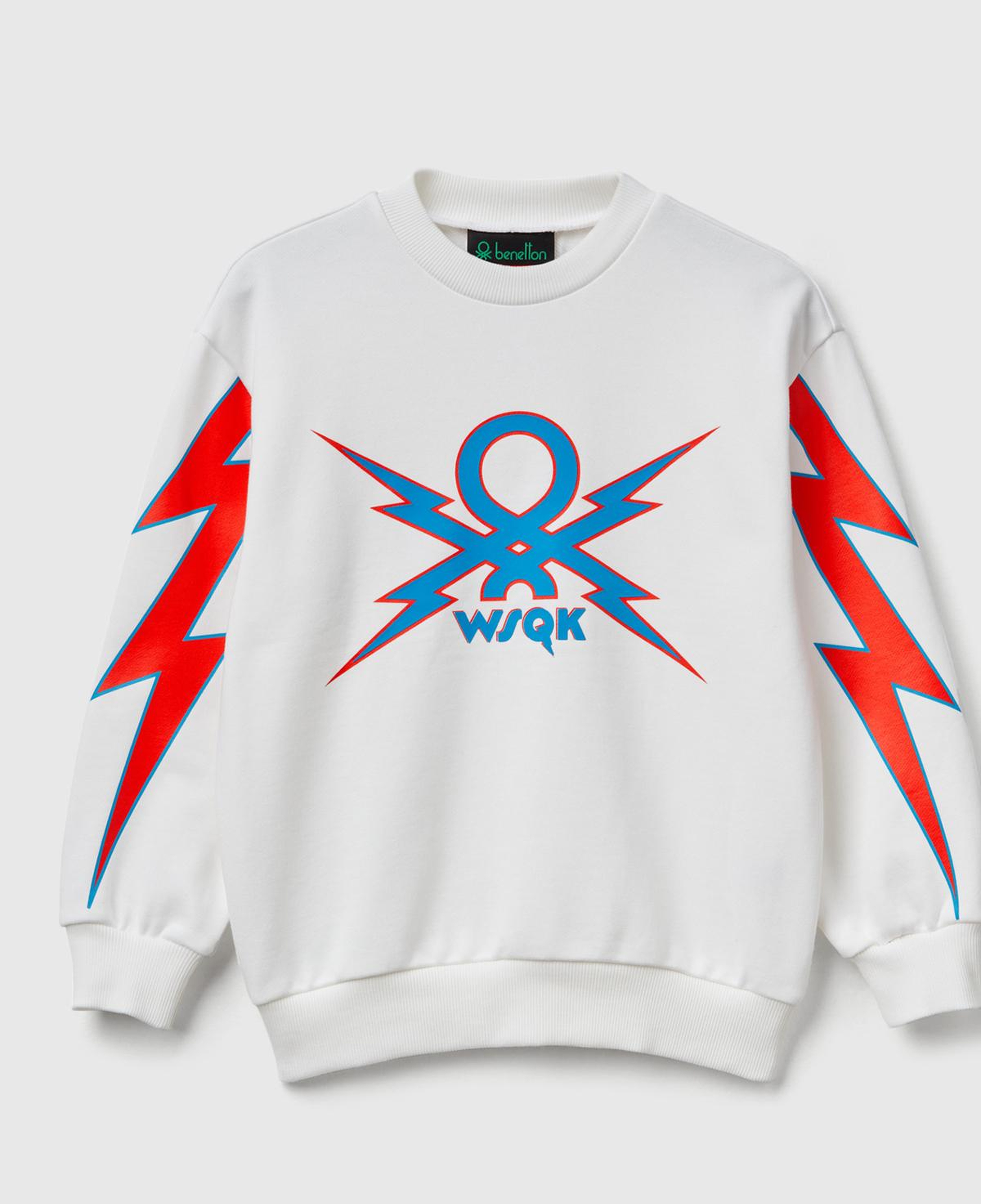 Erkek Çocuk Krem %100 Pamuk Stranger Things Grafik Baskılı Bisiklet Yaka Sweatshirt