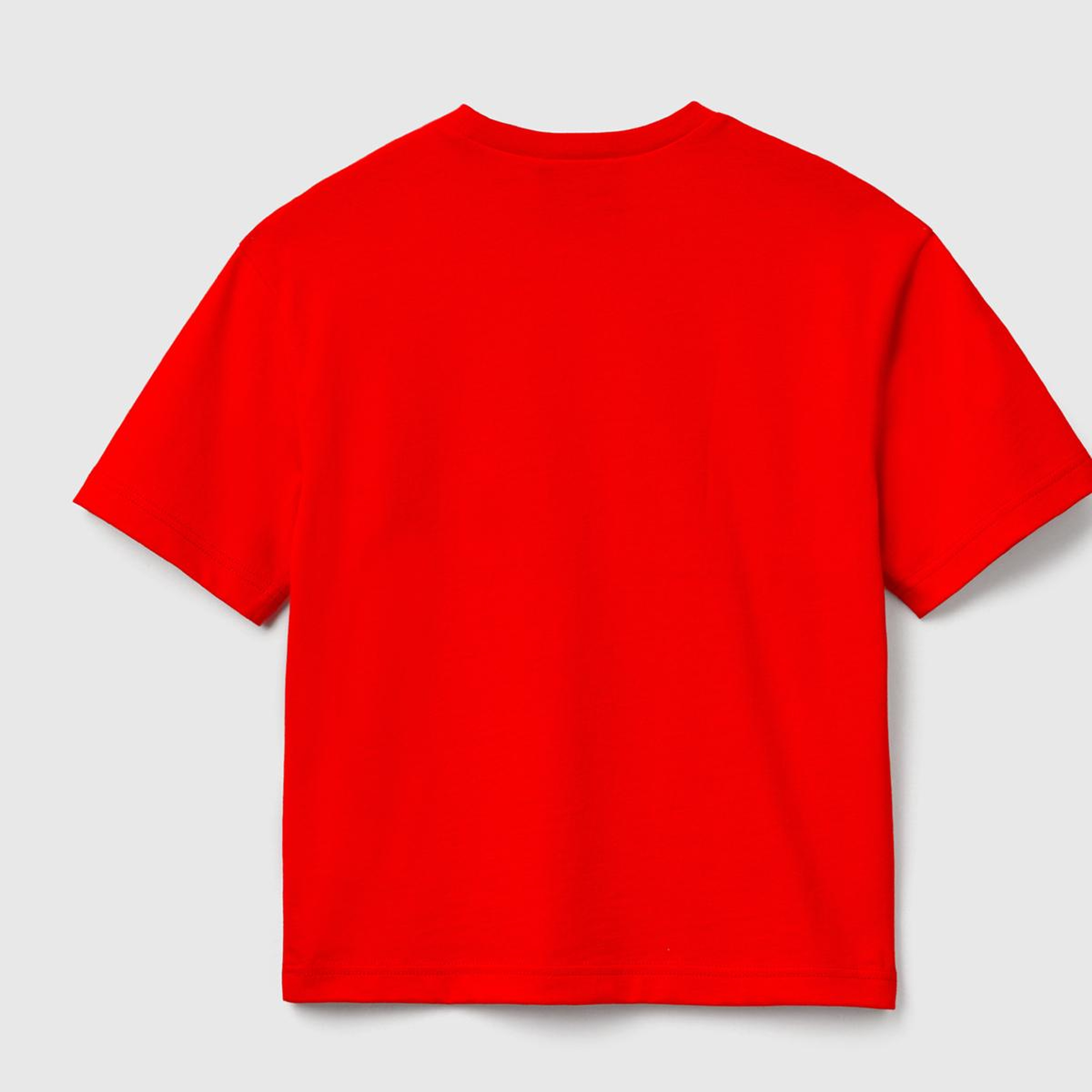 Erkek Çocuk Kırmızı %100 Pamuk Stranger Things Ön Baskılı Kısa Kollu T-Shirt