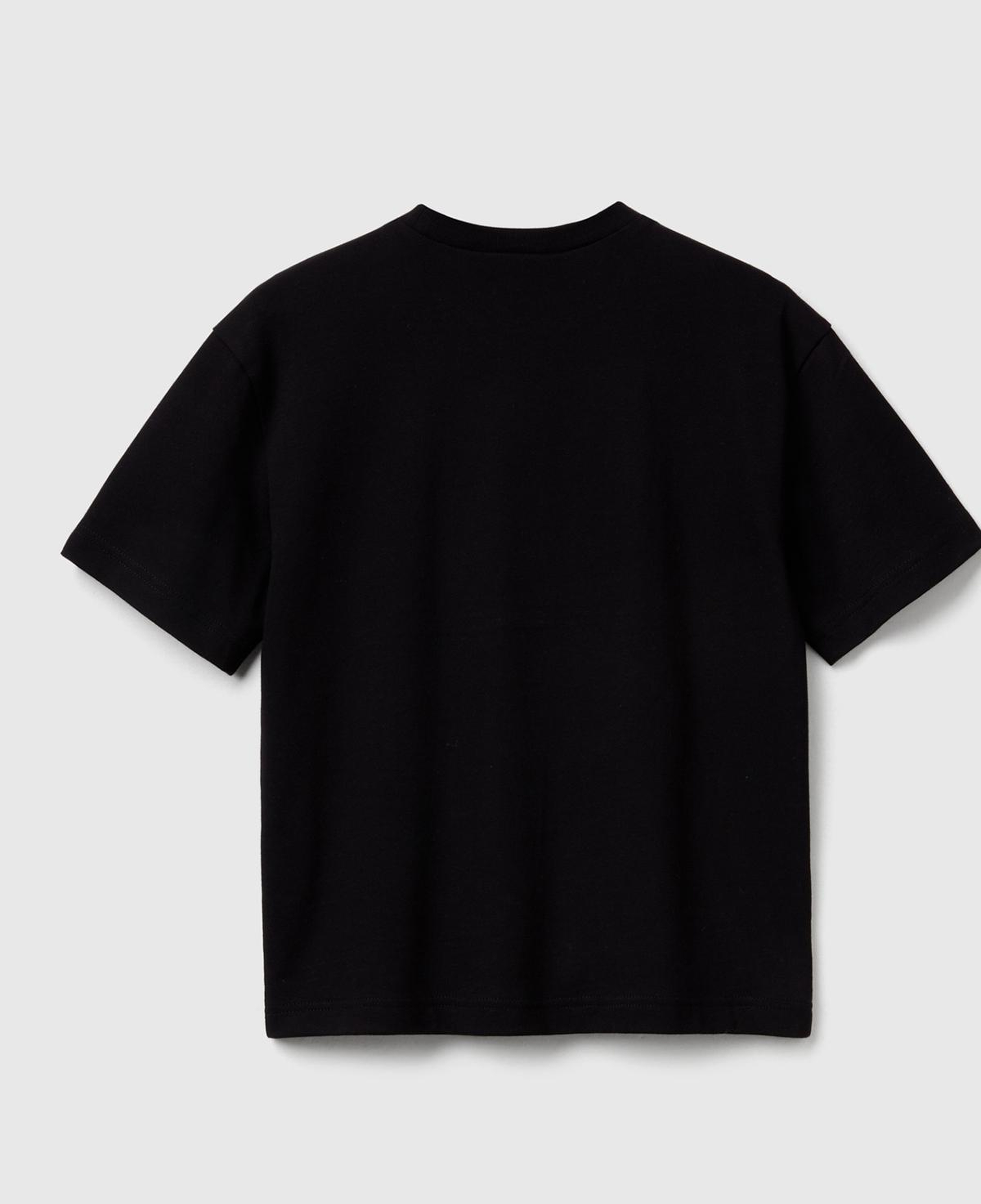 Erkek Çocuk Siyah %100 Pamuk Stranger Things Ön Baskılı Kısa Kollu T-Shirt