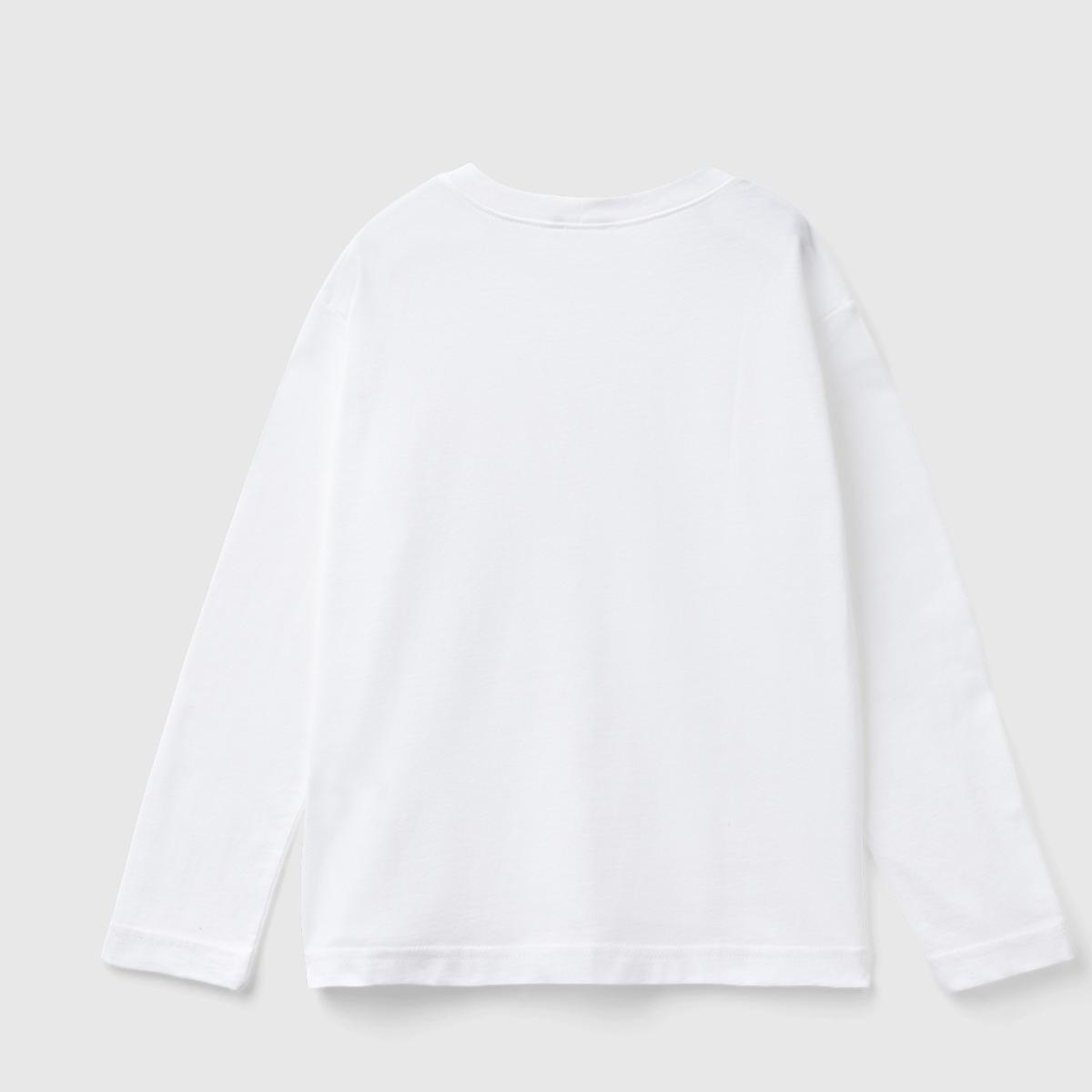 Erkek Çocuk Beyaz Basic T-Shirt