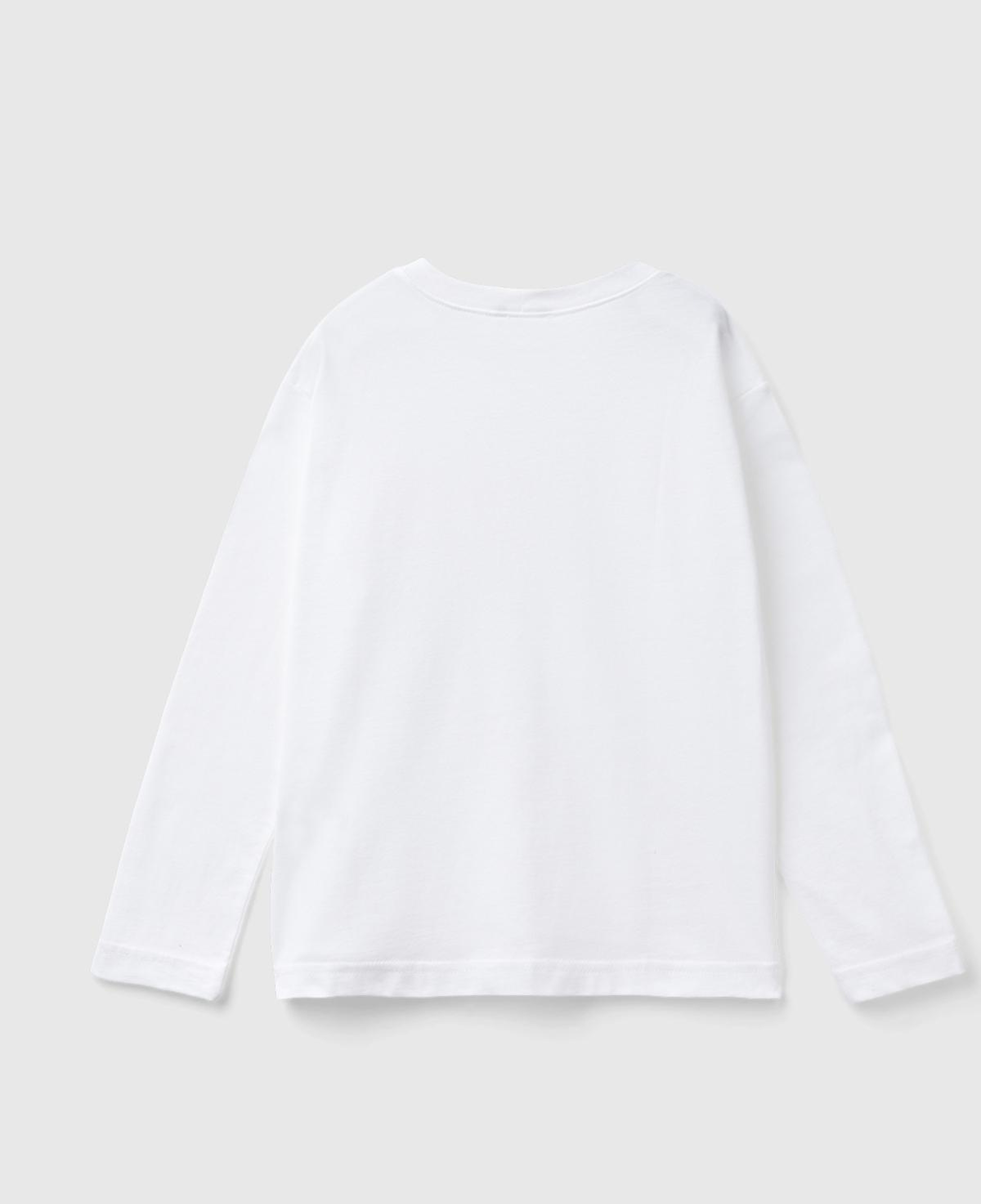 Erkek Çocuk Beyaz Basic T-Shirt