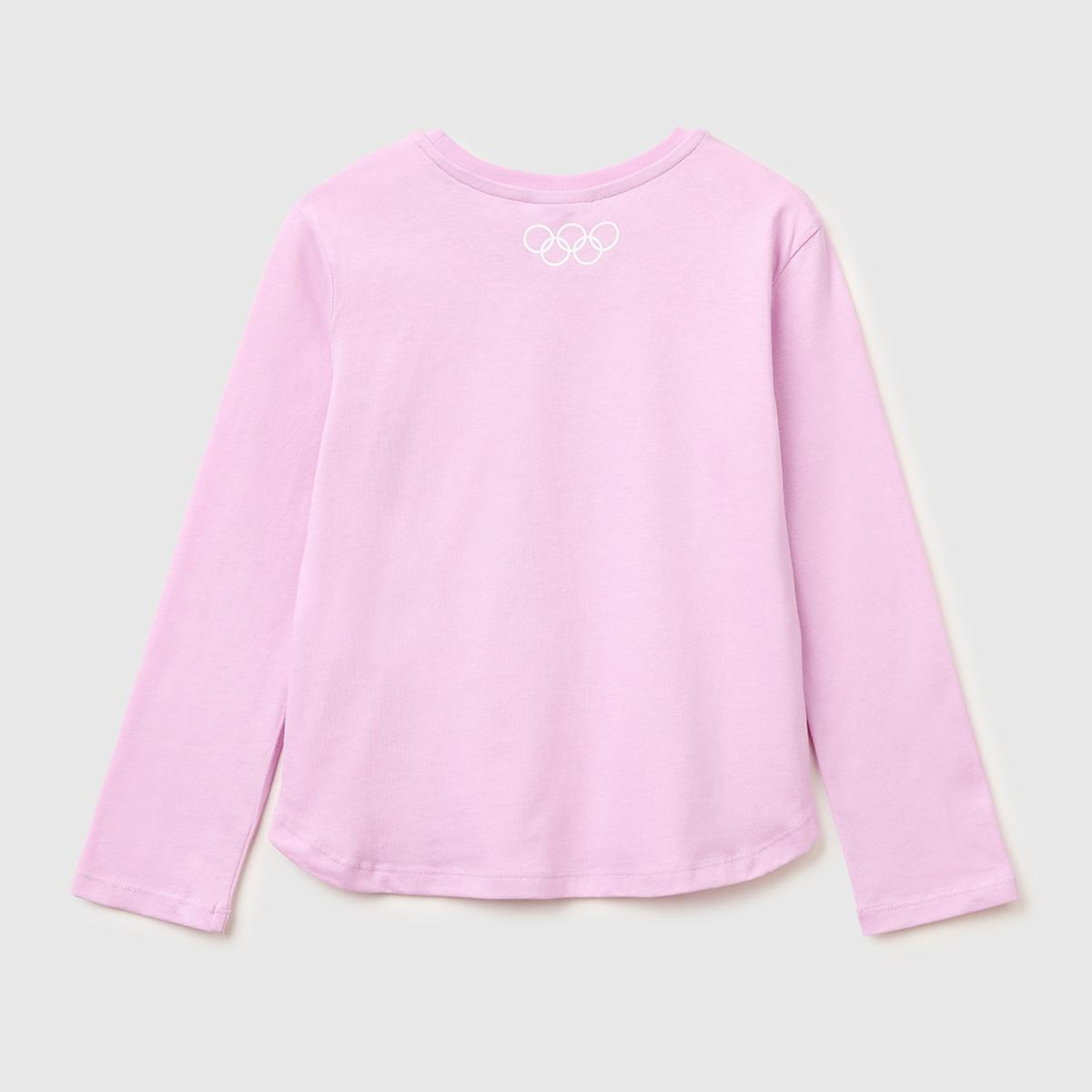 Kız Çocuk Pembe Looney Tunes Baskılı Uzun Kollu Yuvarlak Yaka T-Shirt