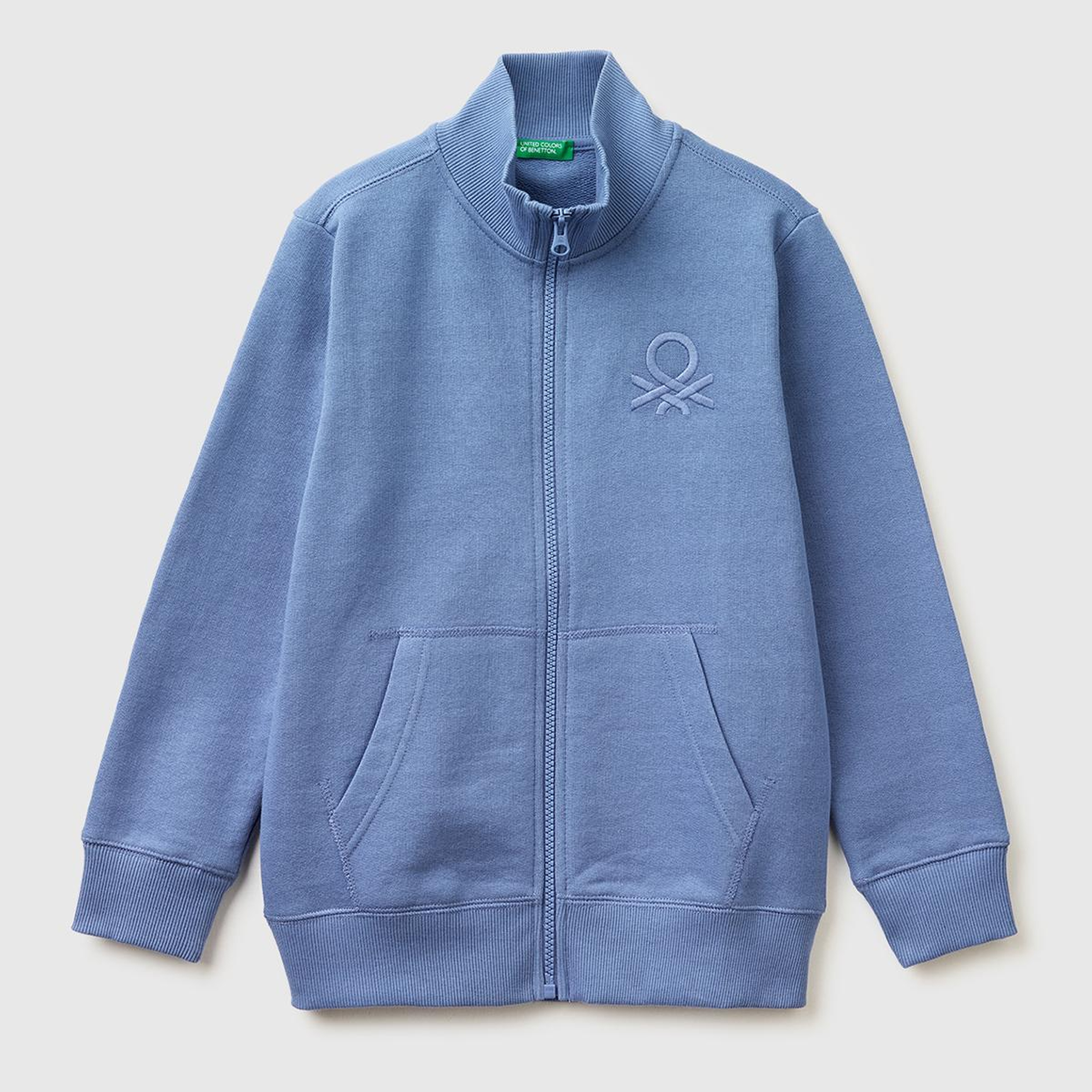 Erkek Çocuk Havacı Mavi Logolu Sweatshirt