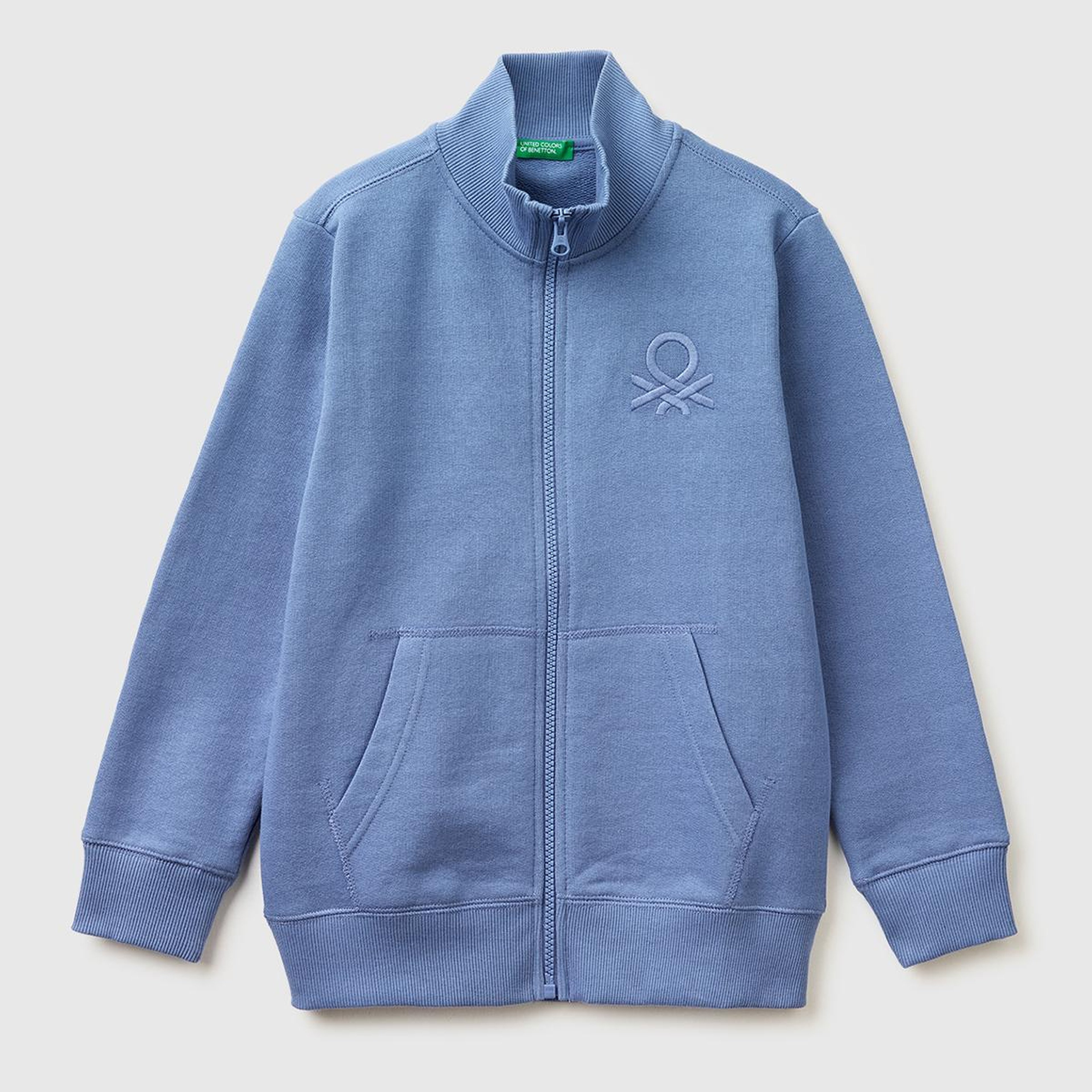 Erkek Çocuk Havacı Mavi Logolu Sweatshirt
