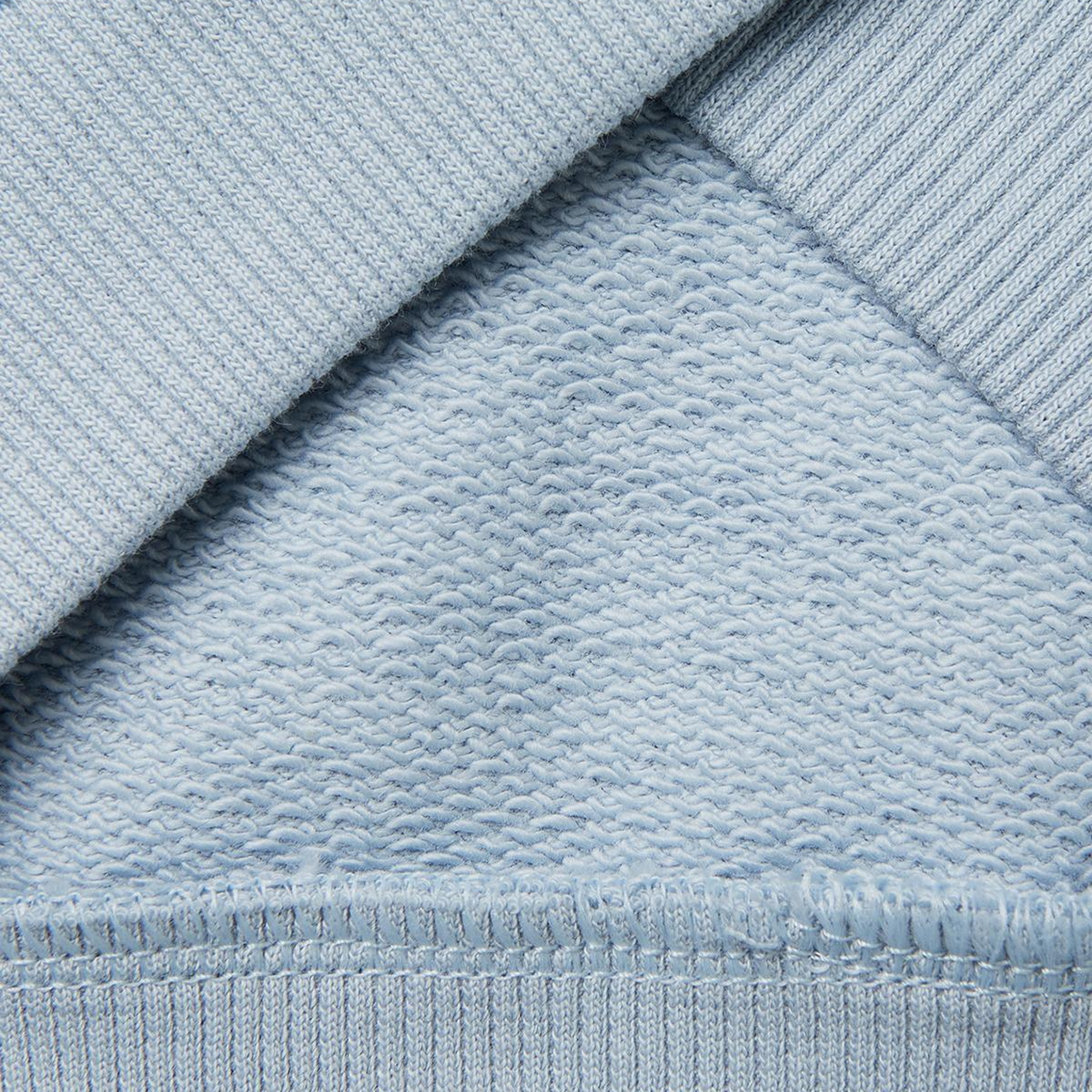 Kız Çocuk Buz Mavisi Baskılı İşlemeli Bisiklet Yaka Sweatshirt