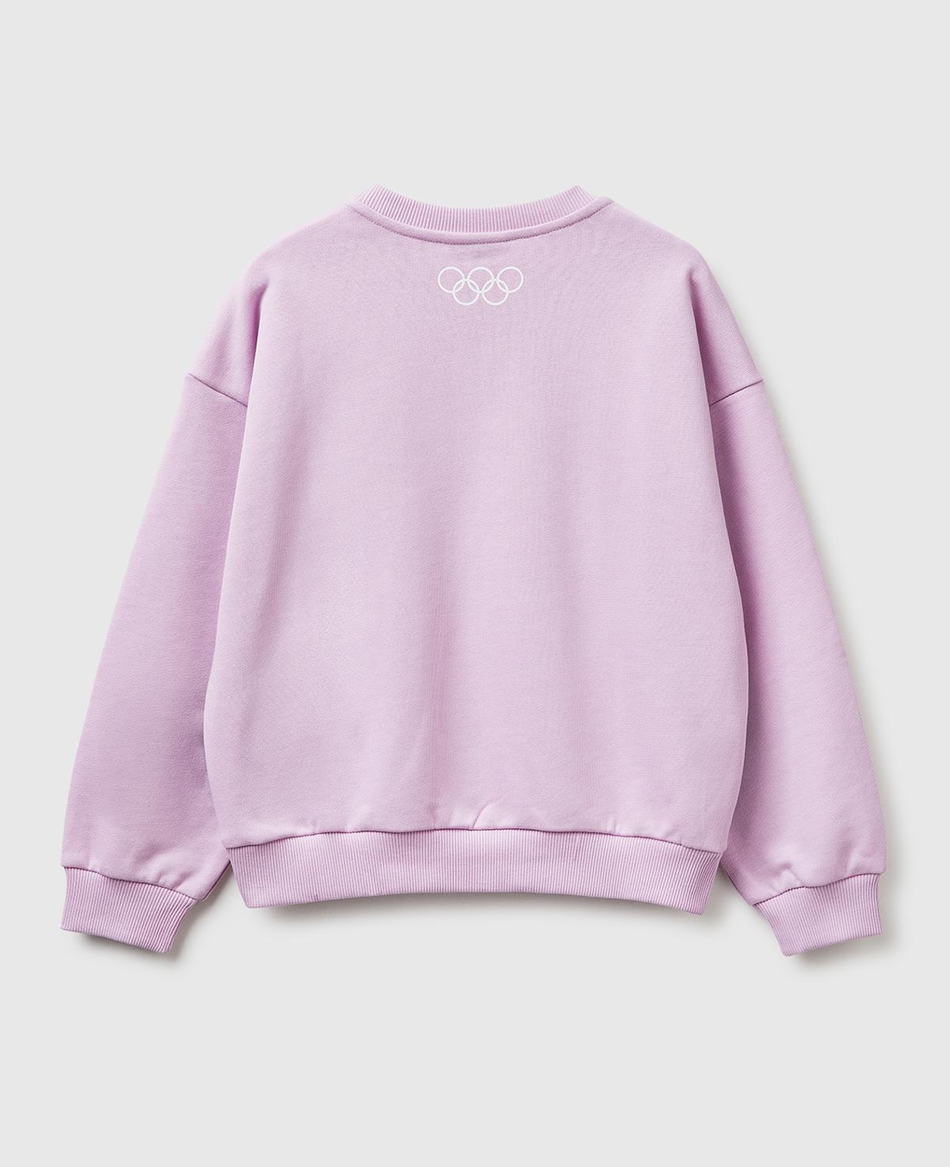 Kız Çocuk Pembe Looney Tunes Baskılı Uzun Kollu Bisiklet Yaka Sweatshirt