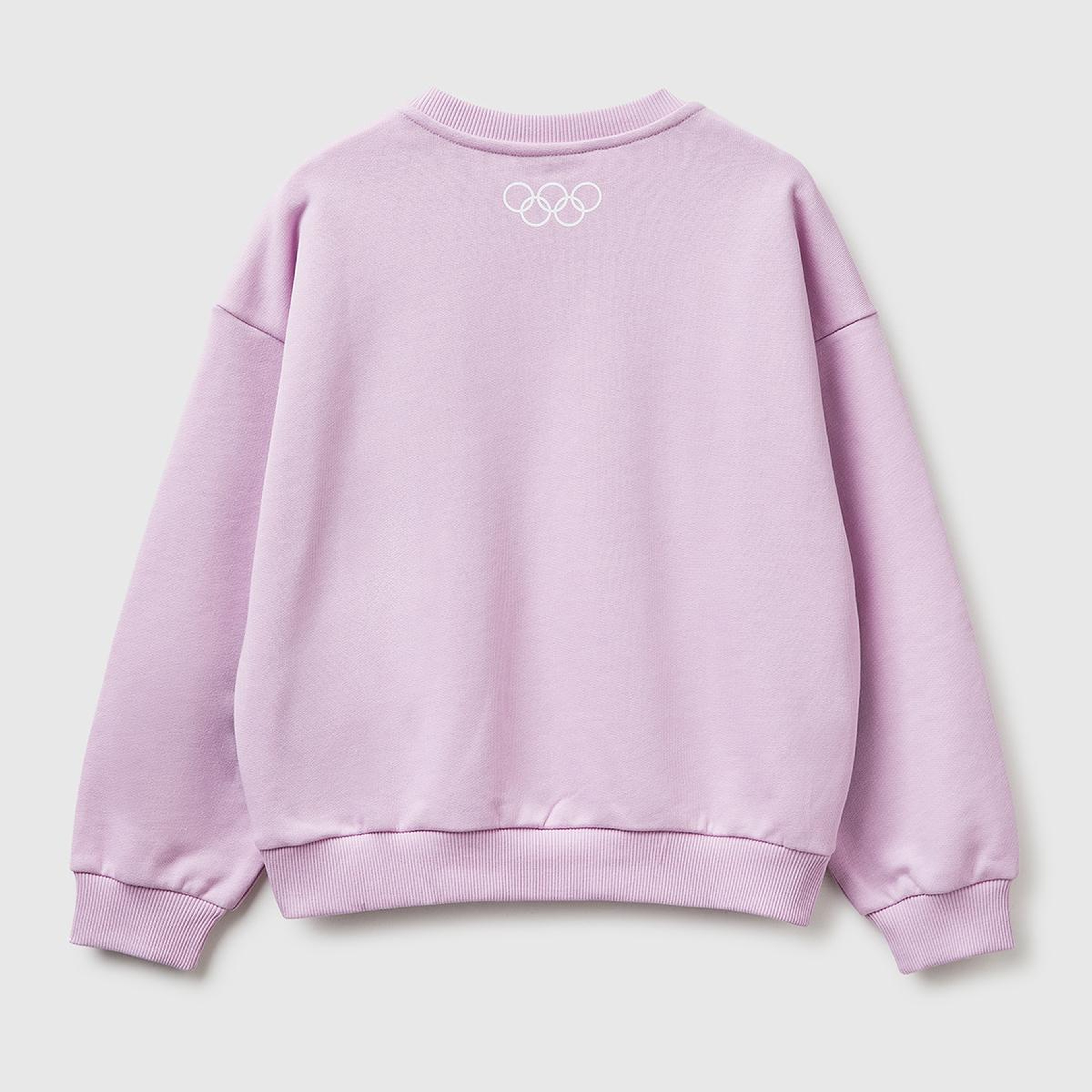 Kız Çocuk Pembe Looney Tunes Baskılı Uzun Kollu Bisiklet Yaka Sweatshirt