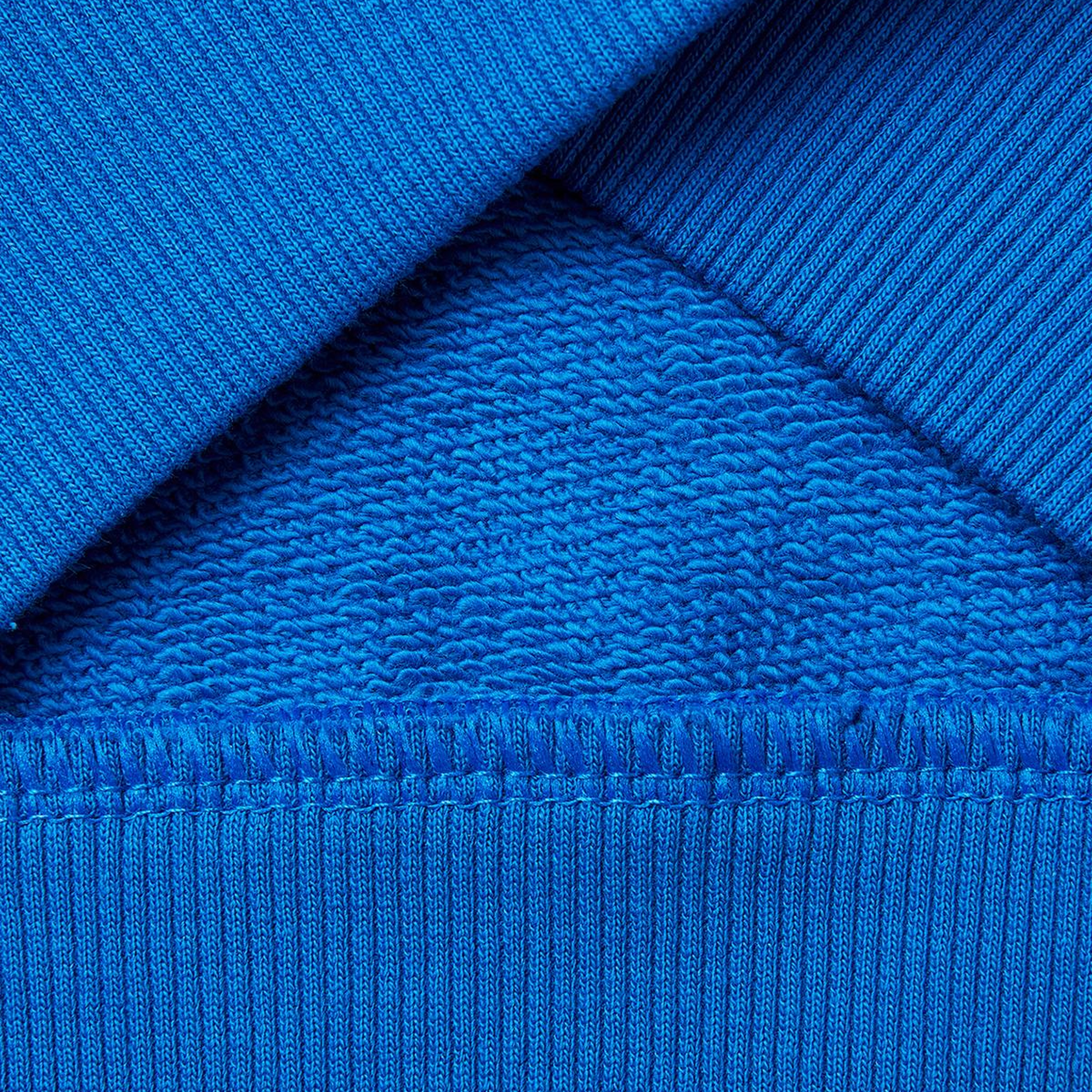 Erkek Çocuk Mavi Baskı ve Yazı Detaylı Bisiklet Yaka Sweatshirt