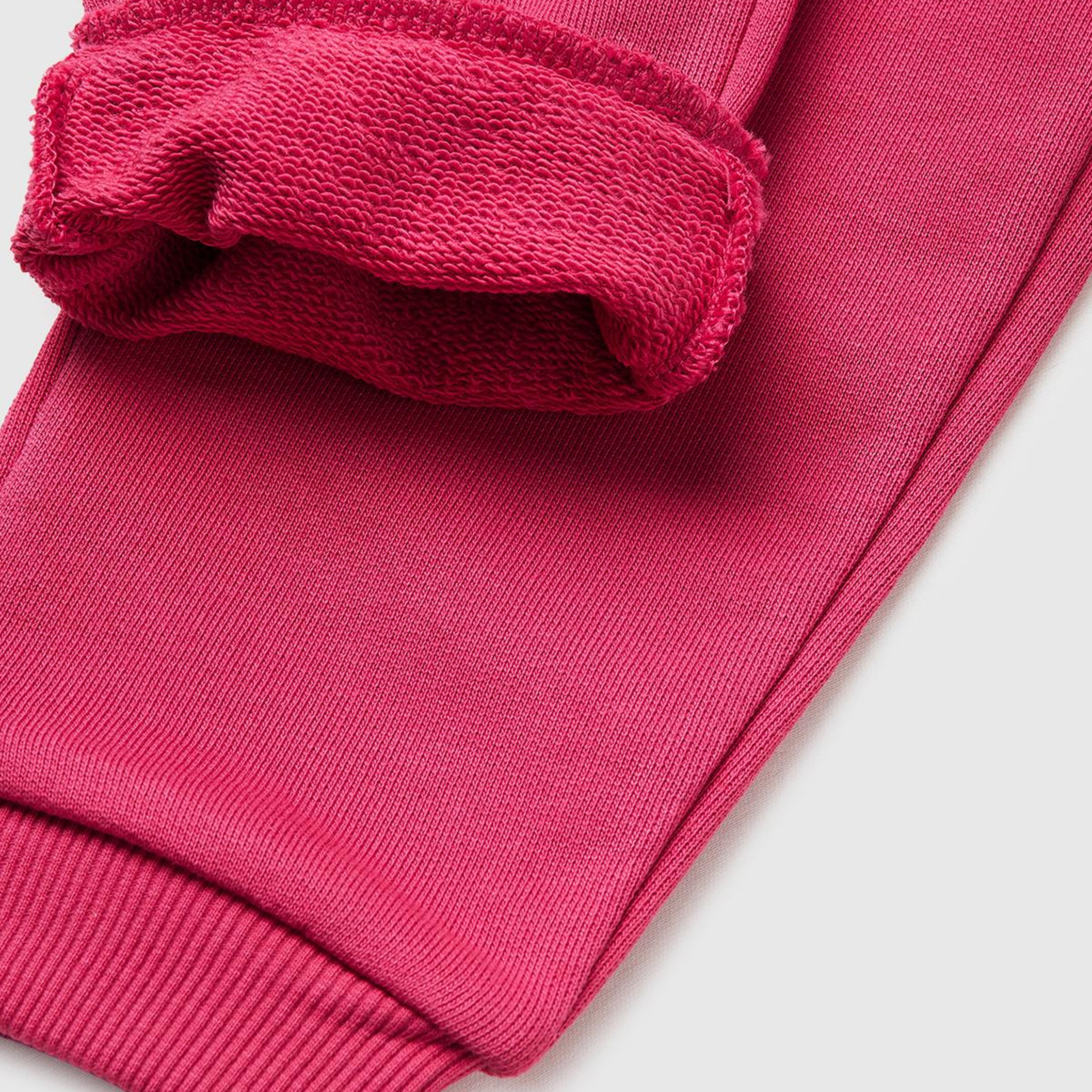 Kız Çocuk Koyu Pembe Logo İşlemeli Eşofman Altı