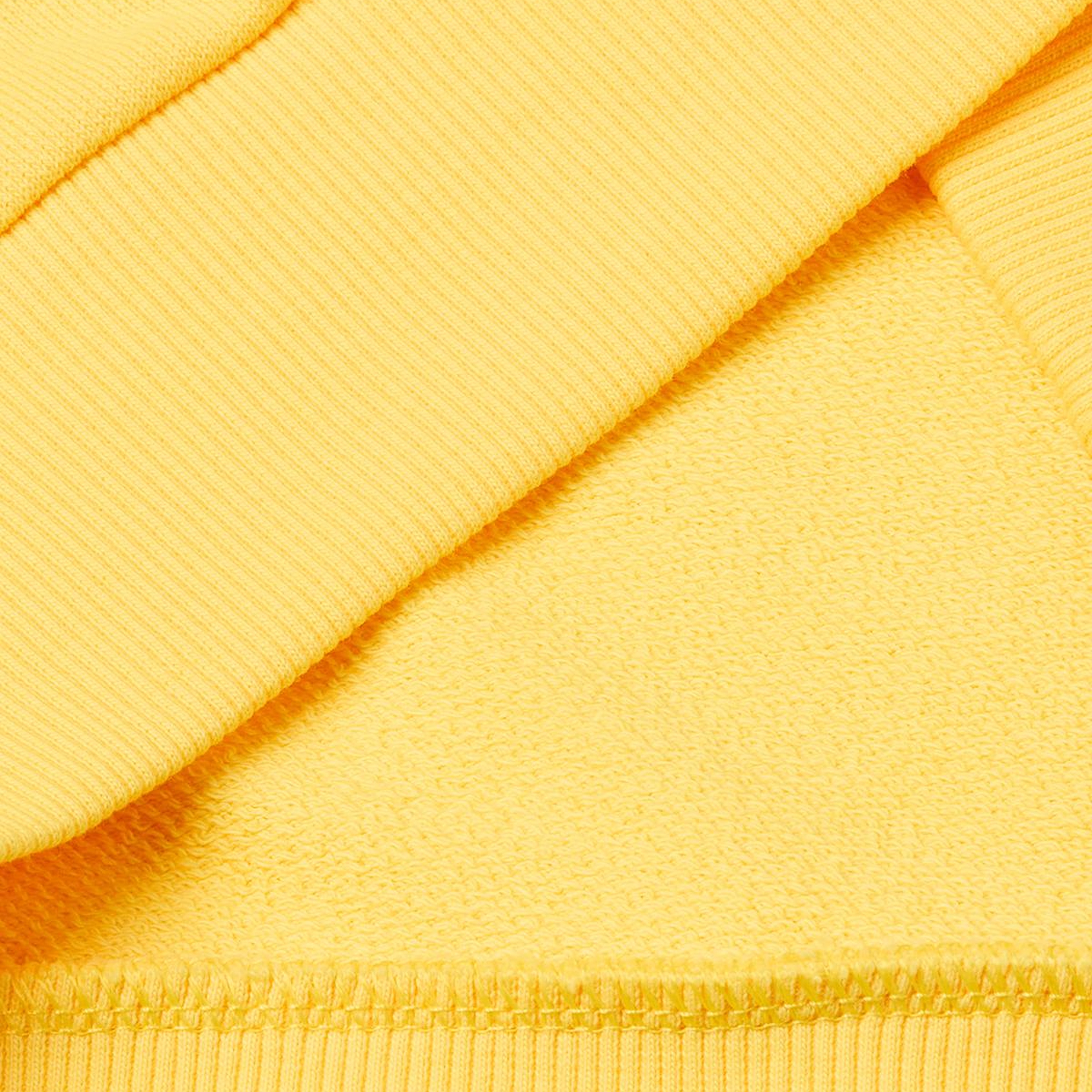Erkek Çocuk Sarı Arkası Baskılı Rahat Kalıp Bisiklet Yaka Sweatshirt