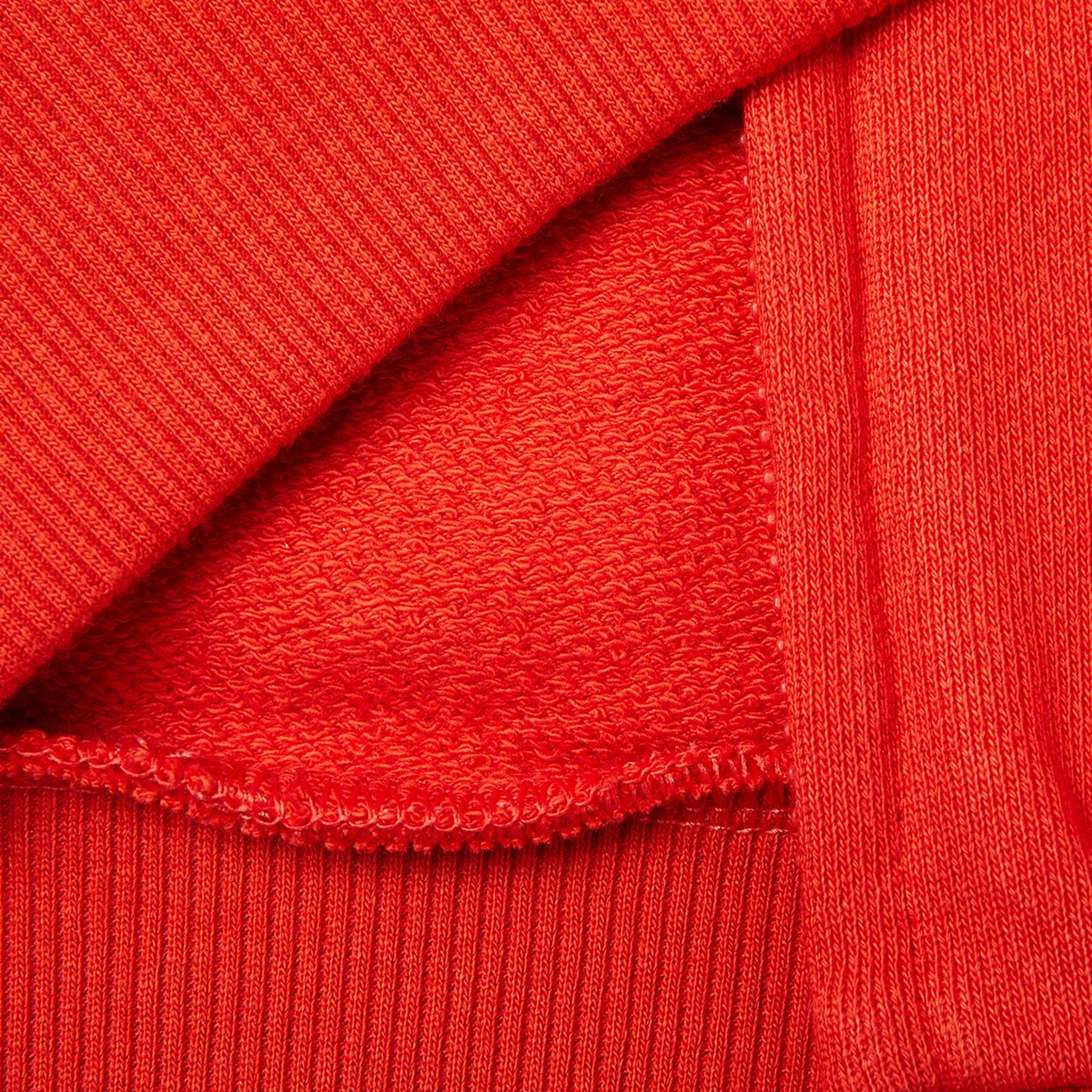Erkek Çocuk Kırmızı Arkası Baskılı Fermuarlı Kapüşonlu Sweatshirt
