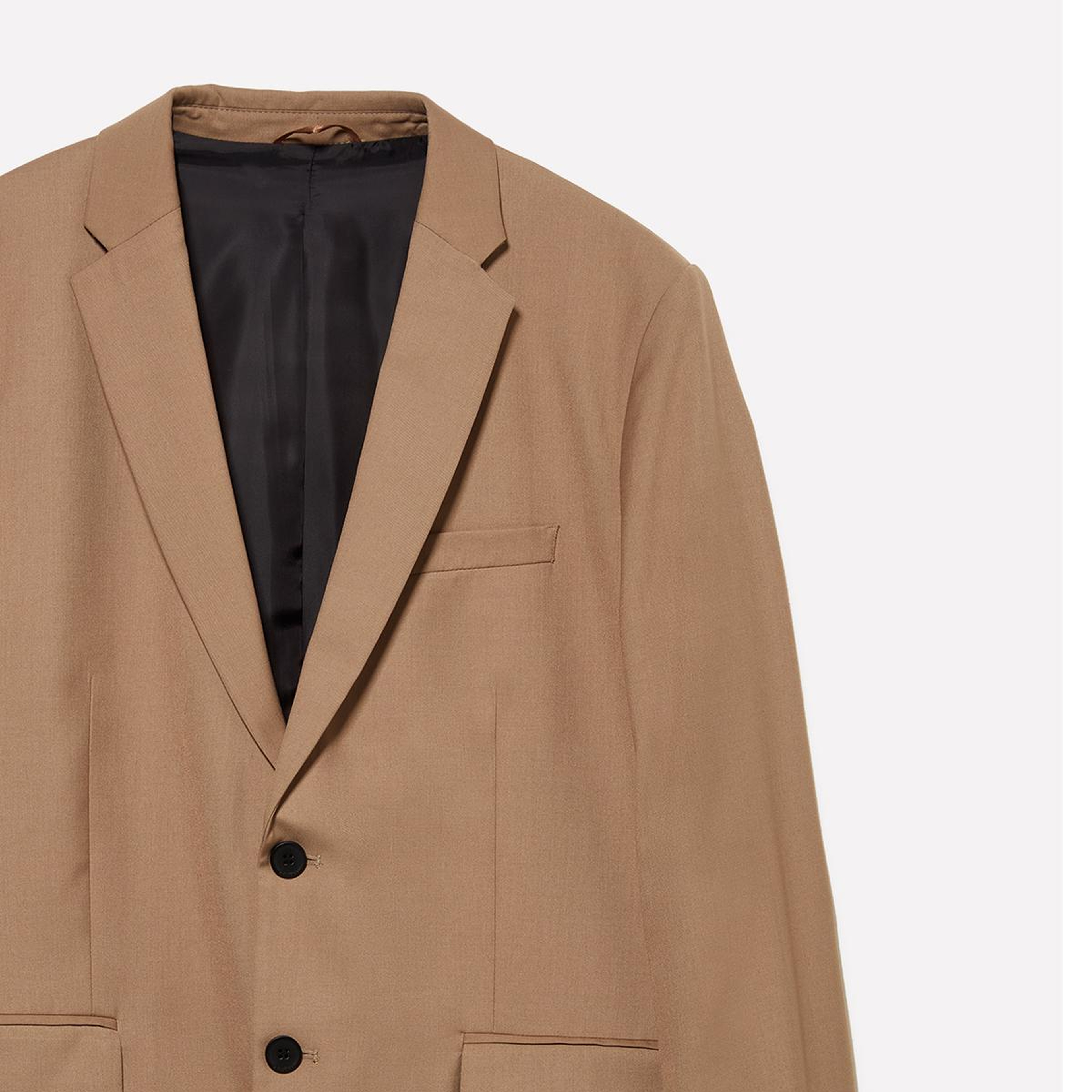 Erkek Vizon Rengi  Viskoz Karışımlı Slim Fit Blazer Ceket