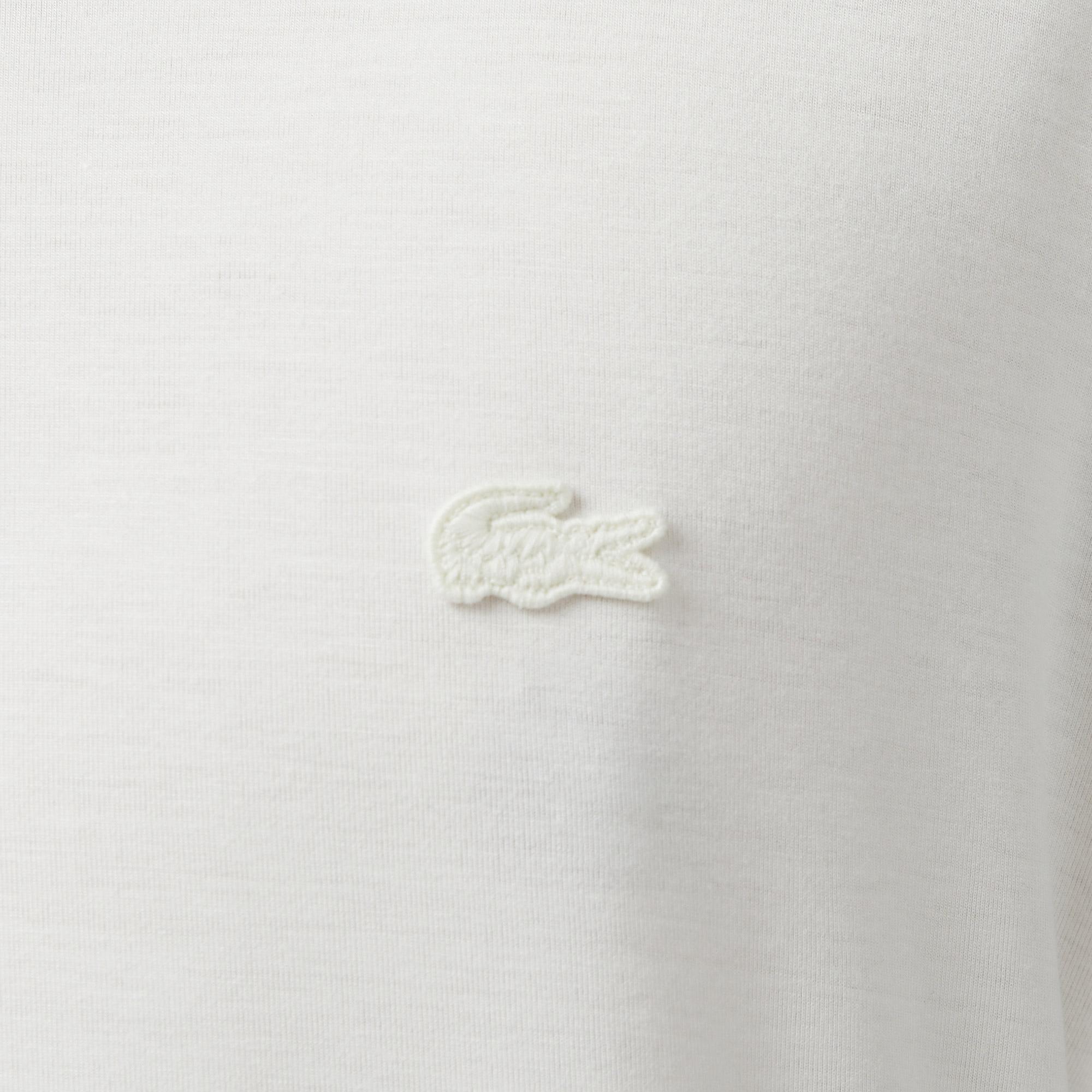 Lacoste Erkek Regular Fit Bisiklet Yaka Beyaz T-Shirt