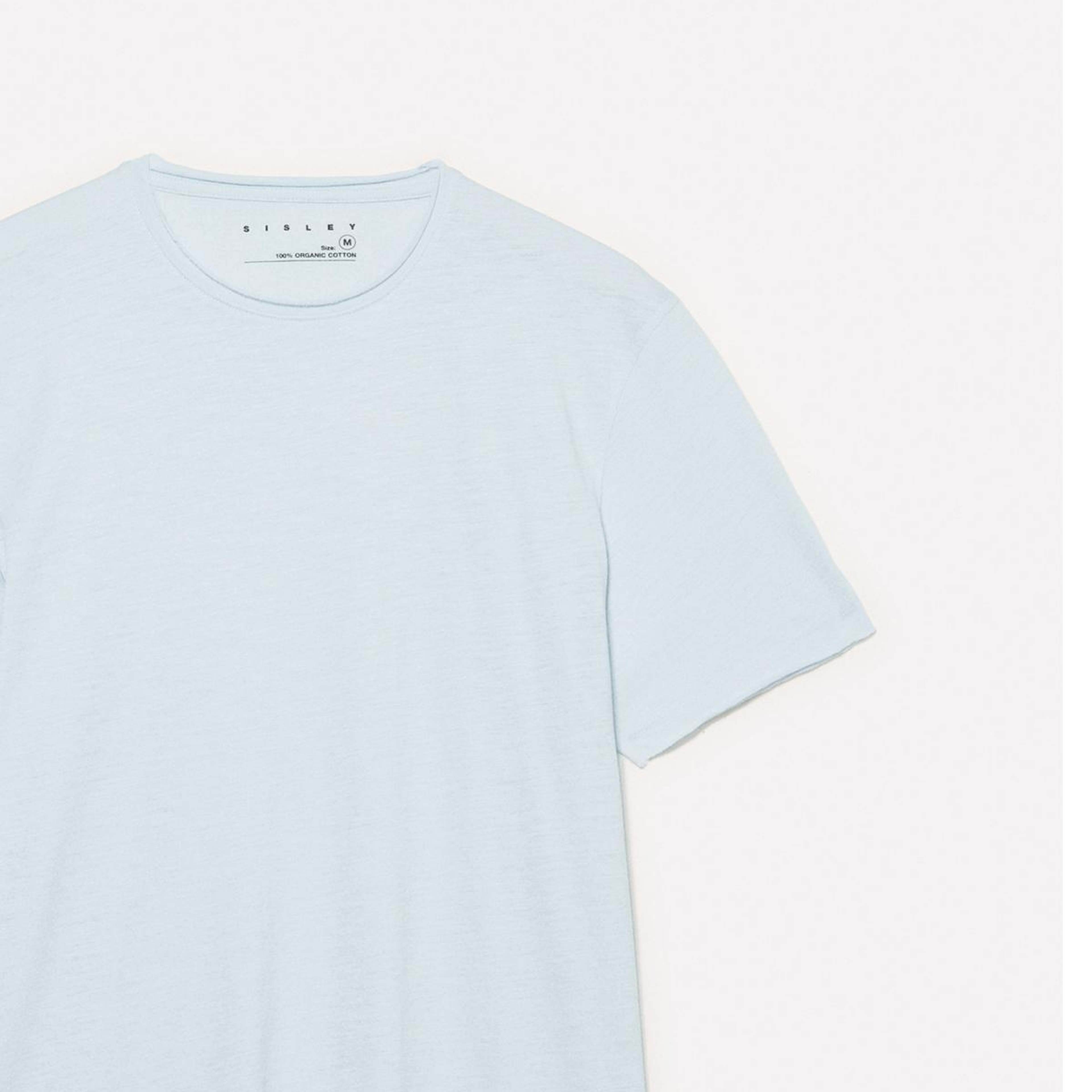 Erkek Açık Gri %100 Pamuk Bisiklet Yaka Slim Fit Slub T-Shirt