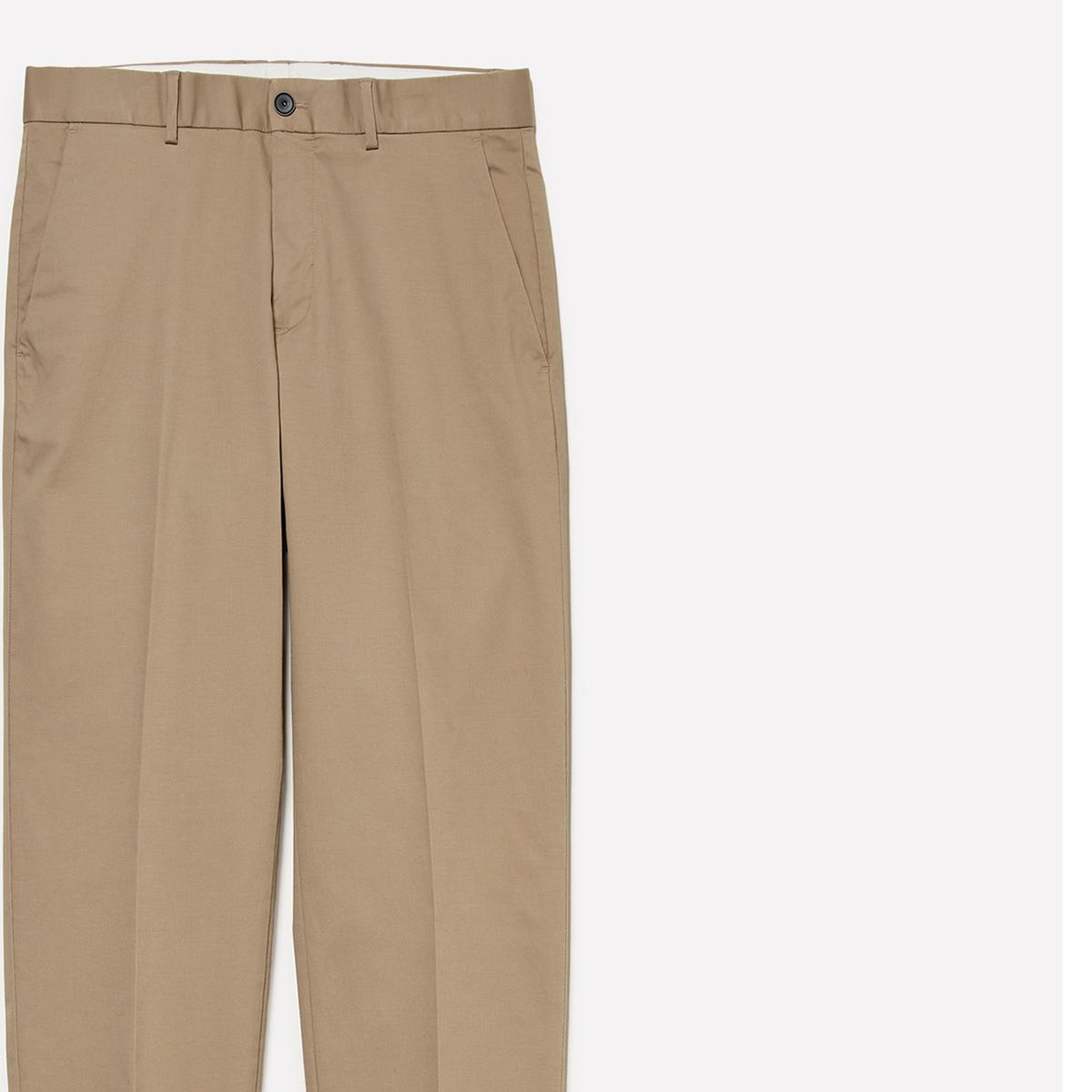 Erkek Bej Pamuk Karışımlı Slim Comfort Fit Pantolon