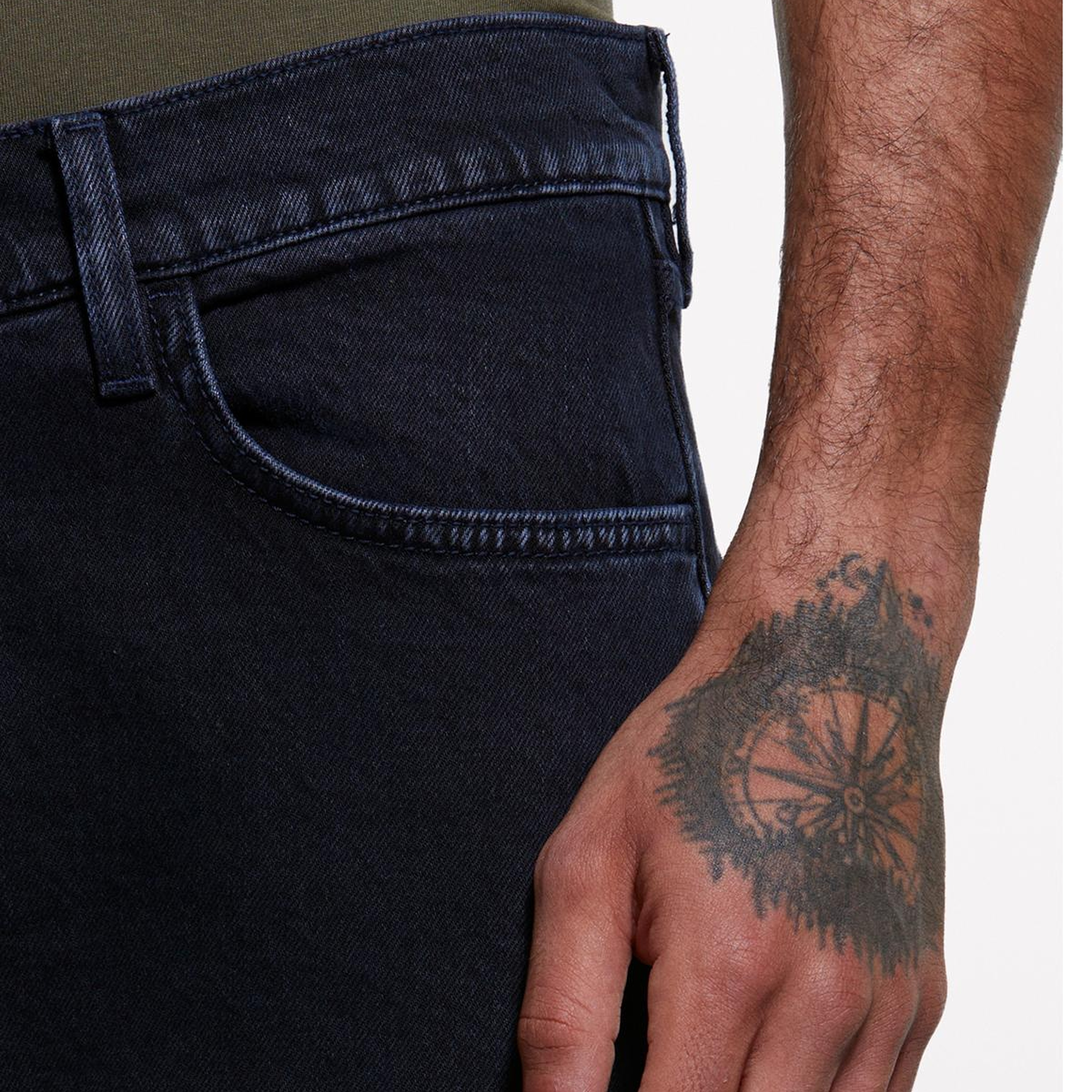 Erkek Antrasit Pamuk Karışımlı Taş Yıkama Regular Fit Denim Pantolon