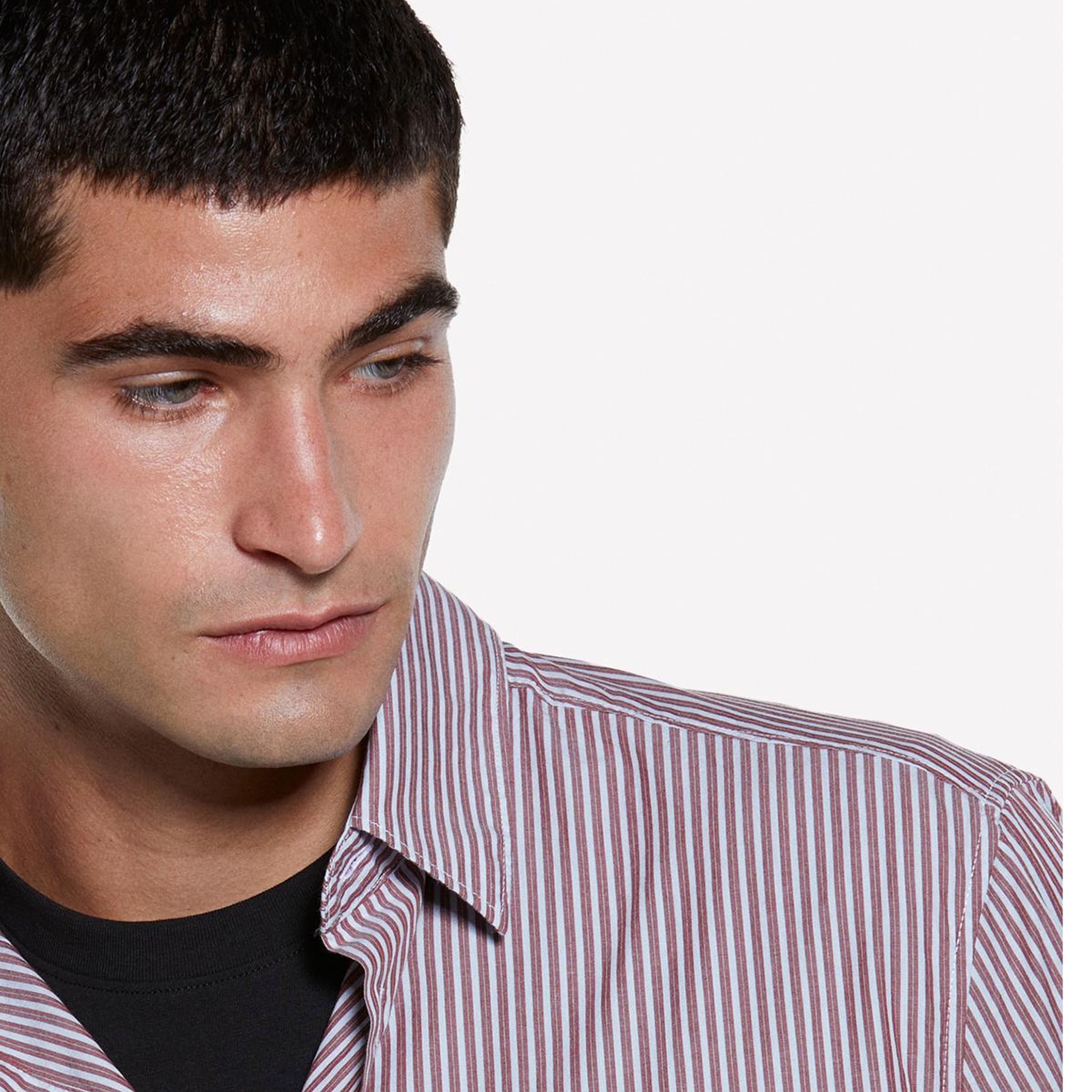 Erkek Lila %100 Pamuk Klasik Yaka Regular Fit Gömlek