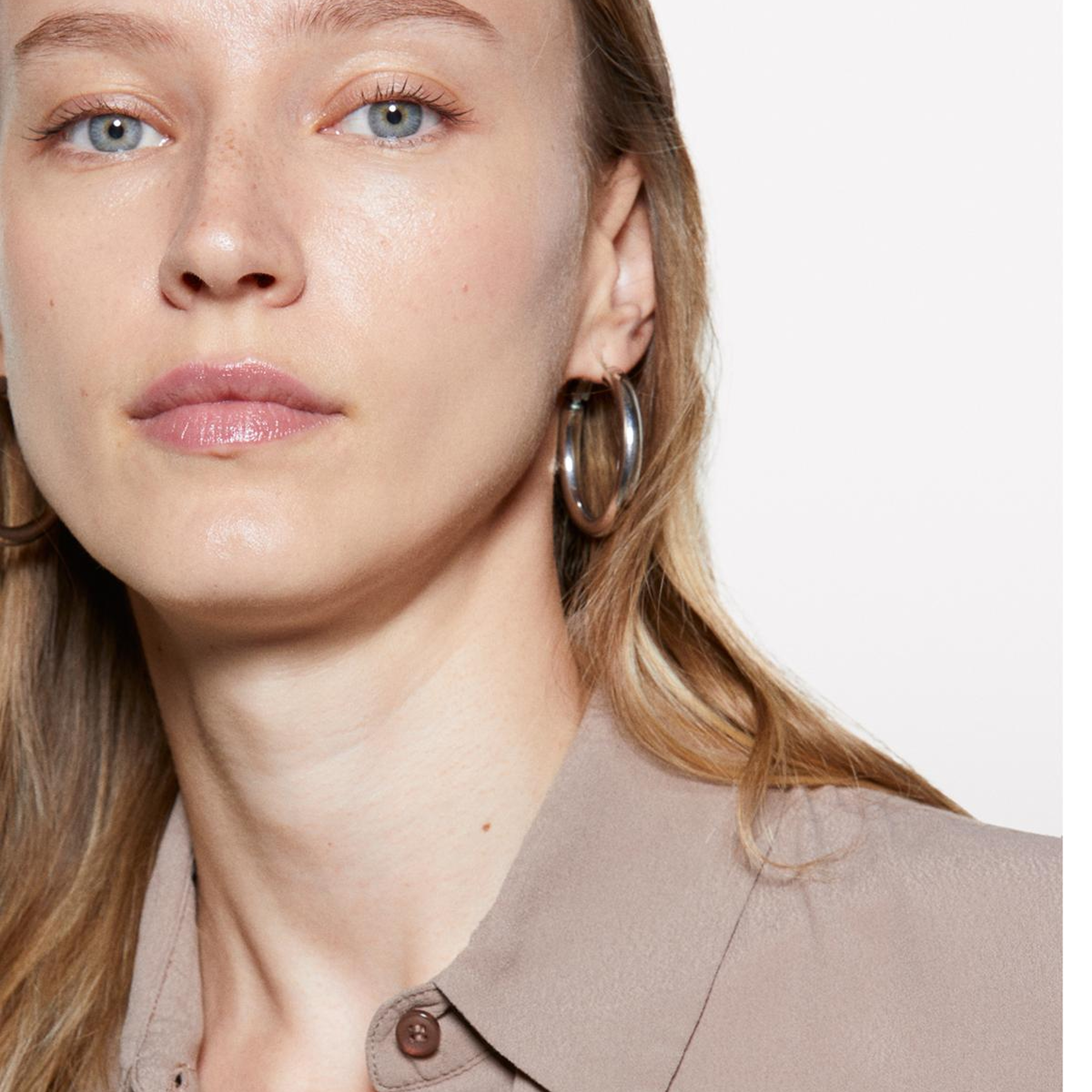 Kadın Kahverengi %100 Viskoz Asimetrik Oversize Gömlek