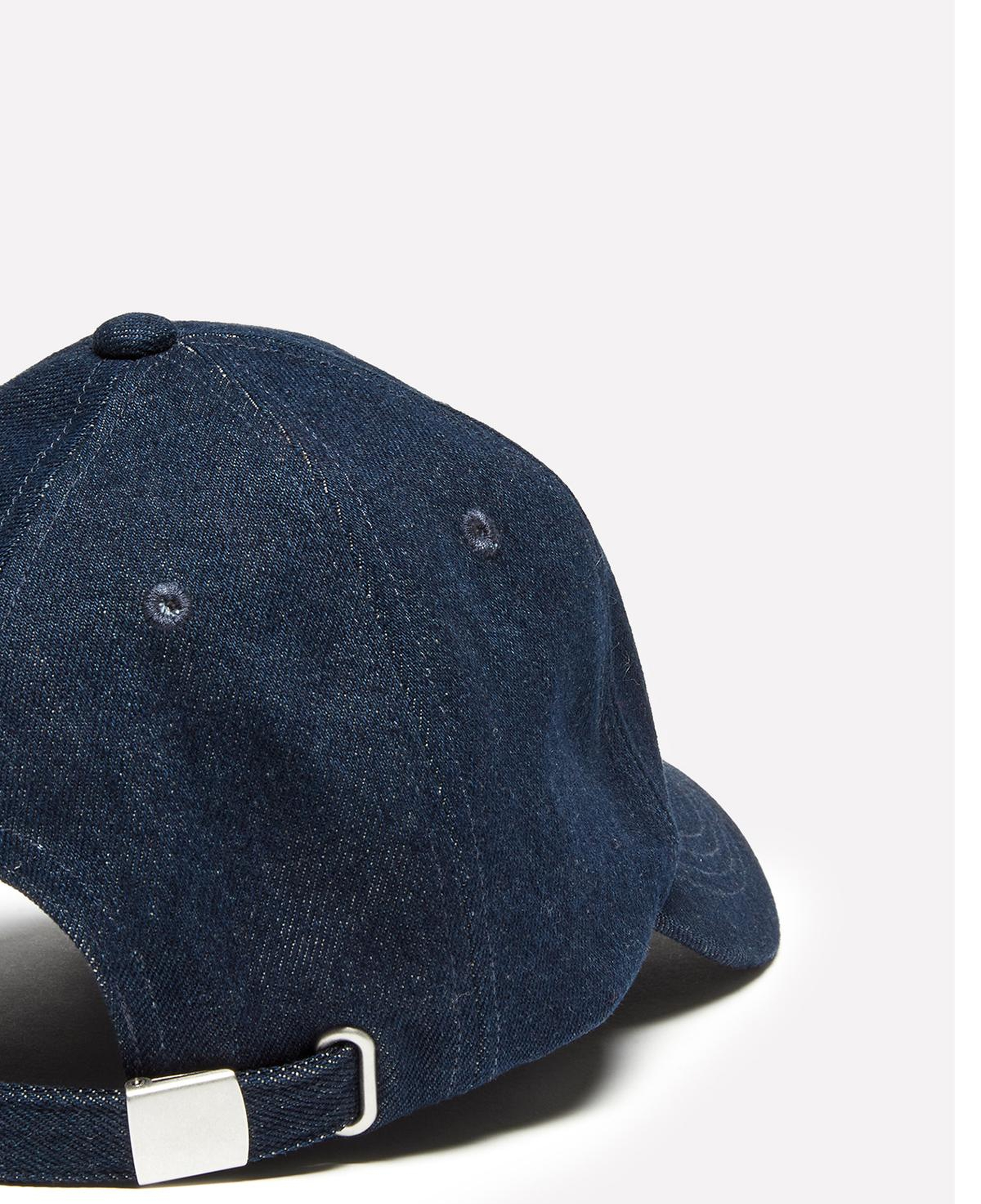 Kadın Siyah %100 Pamuk Önü Nakışlı Ayarlanabilir Denim Beyzbol Şapkası