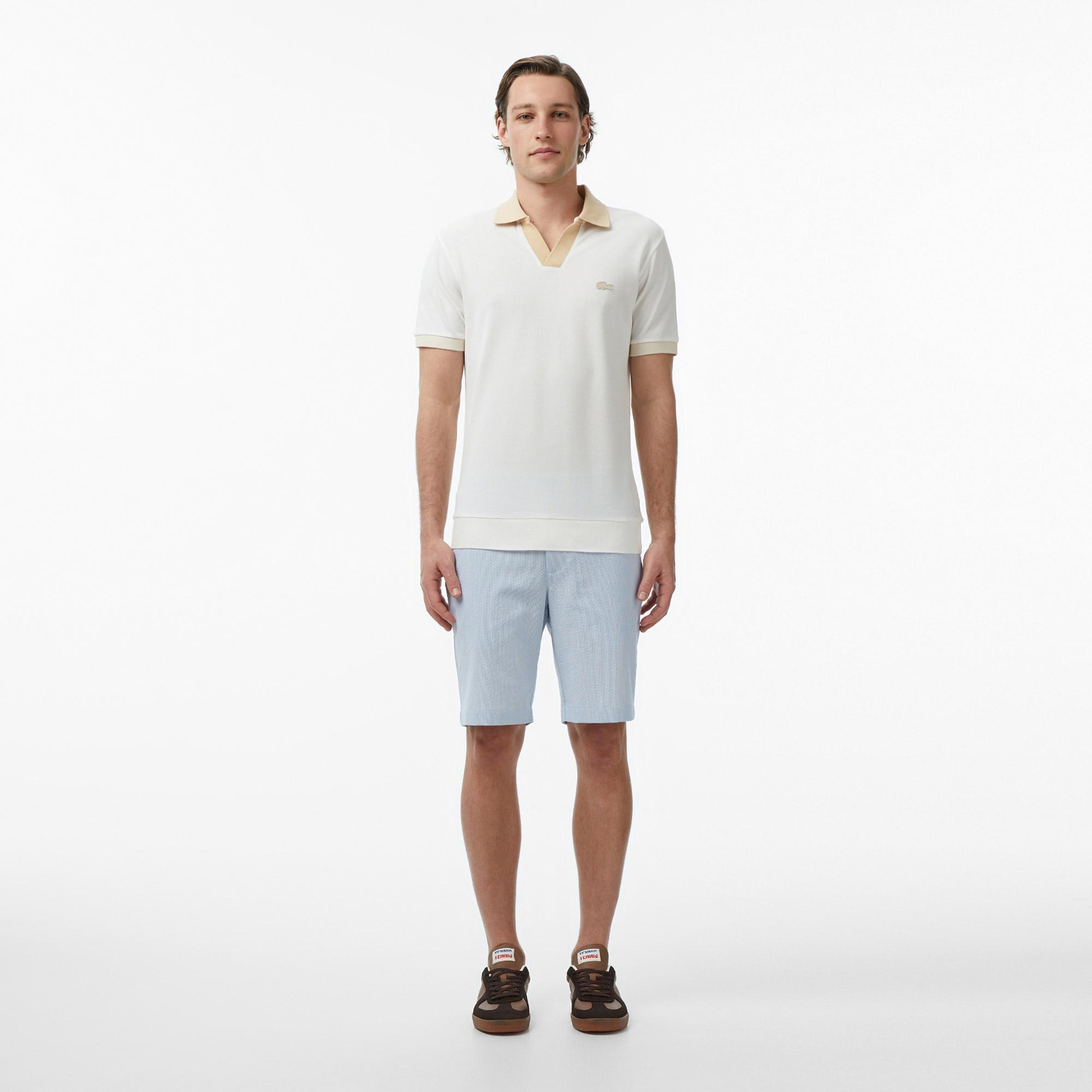 Lacoste Erkek Regular Fit Polo Yaka Krem Polo