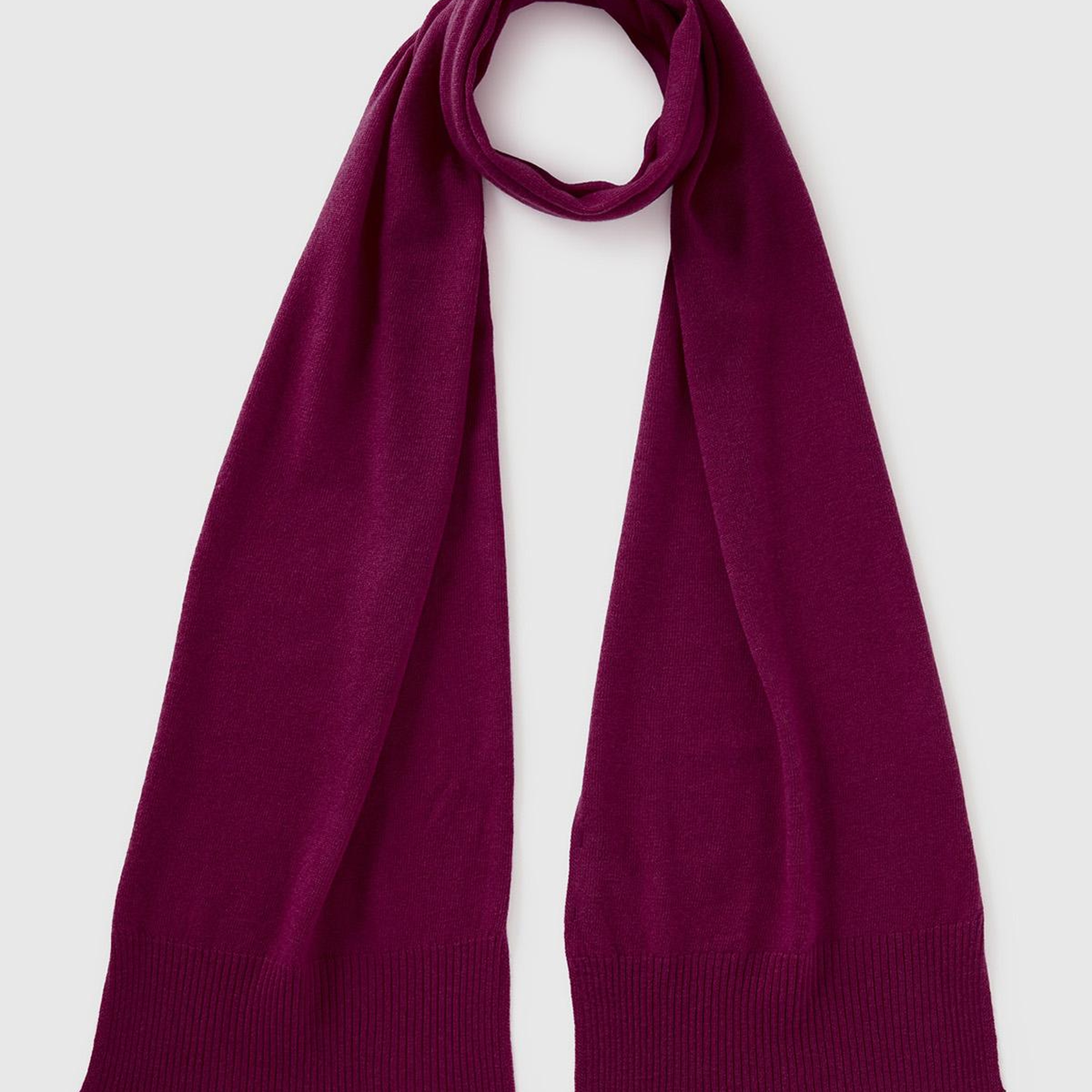 Kadın Mürdüm %100 Merino Atkı
