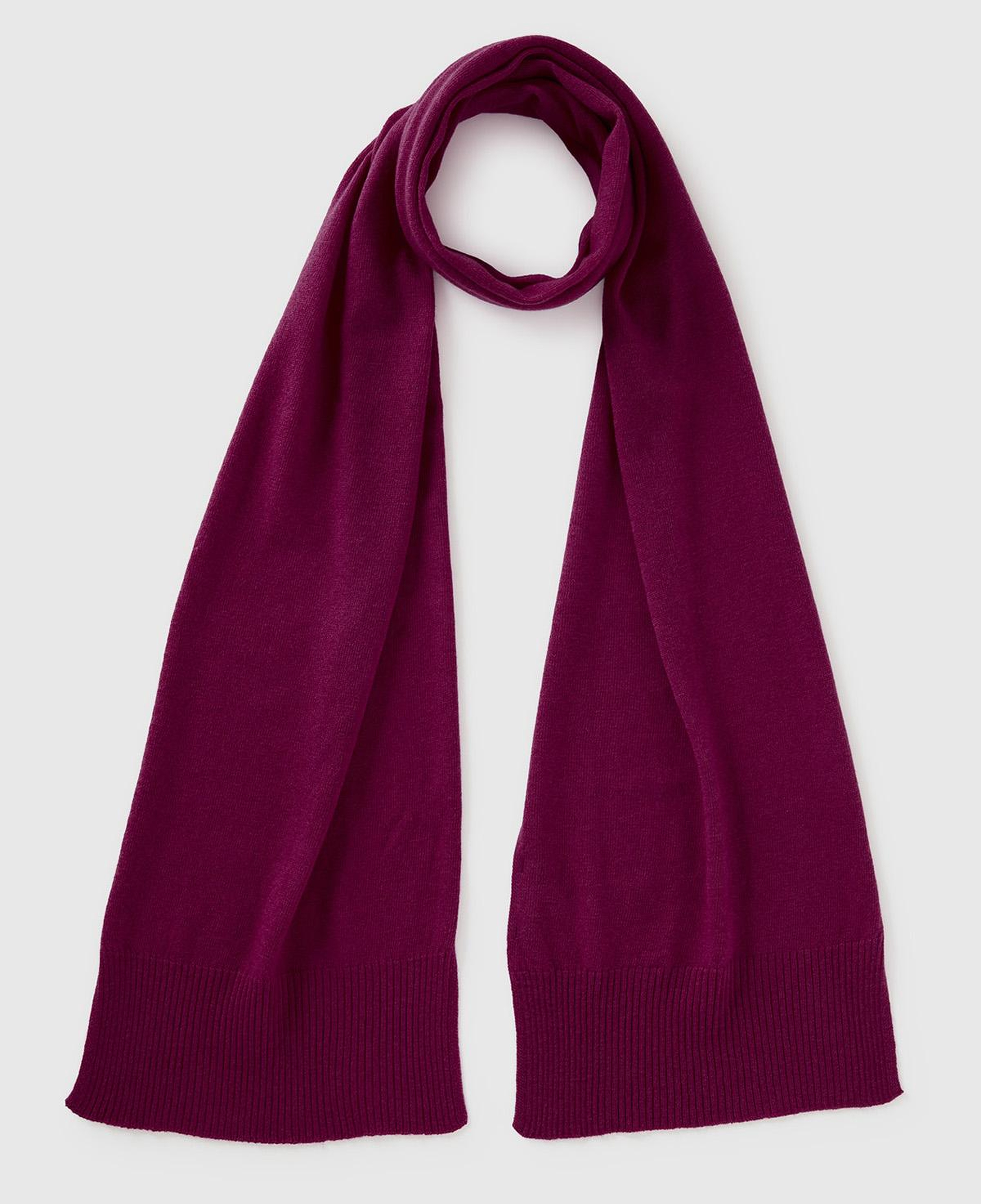 Kadın Mürdüm %100 Merino Atkı