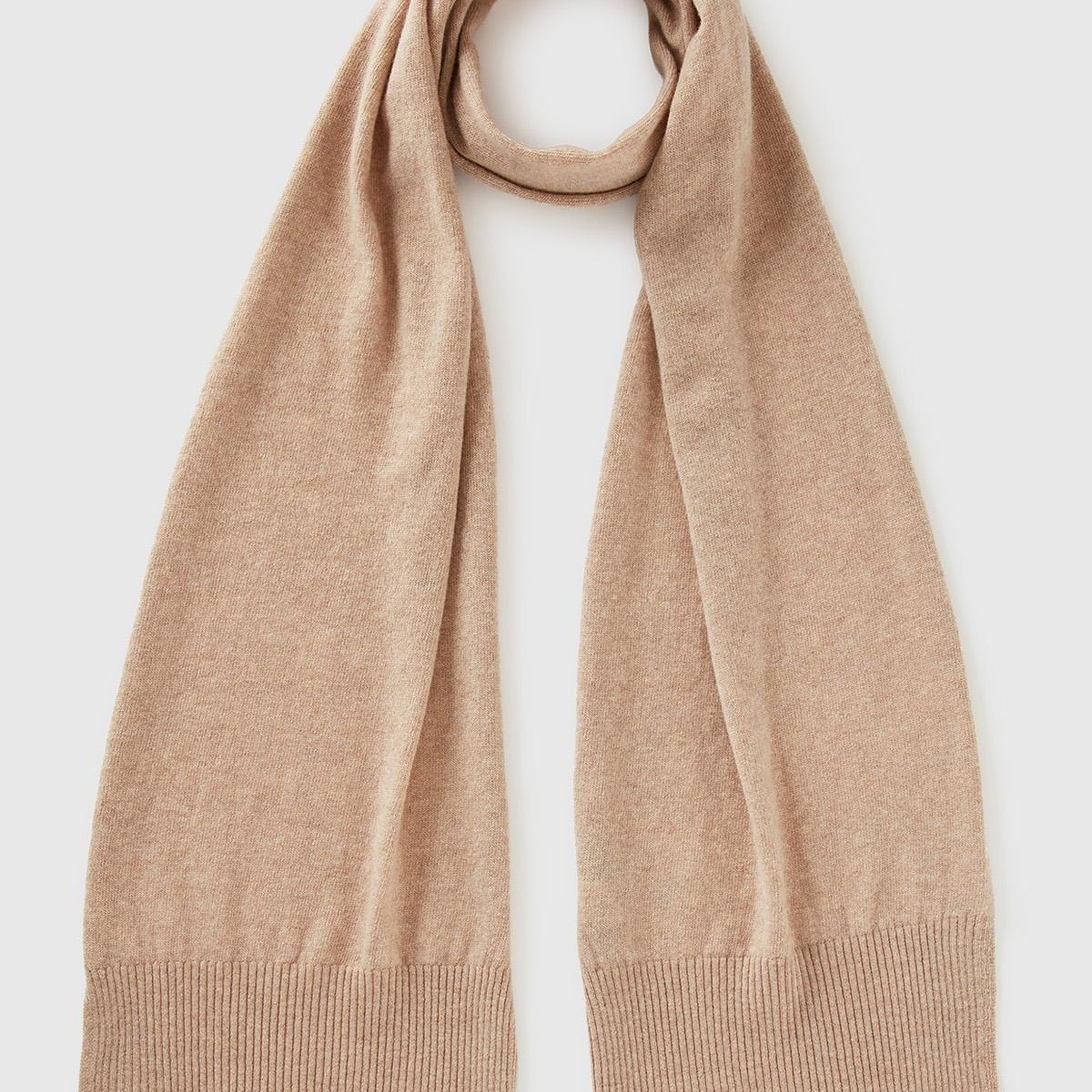 Kadın Ekru %100 Merino Atkı