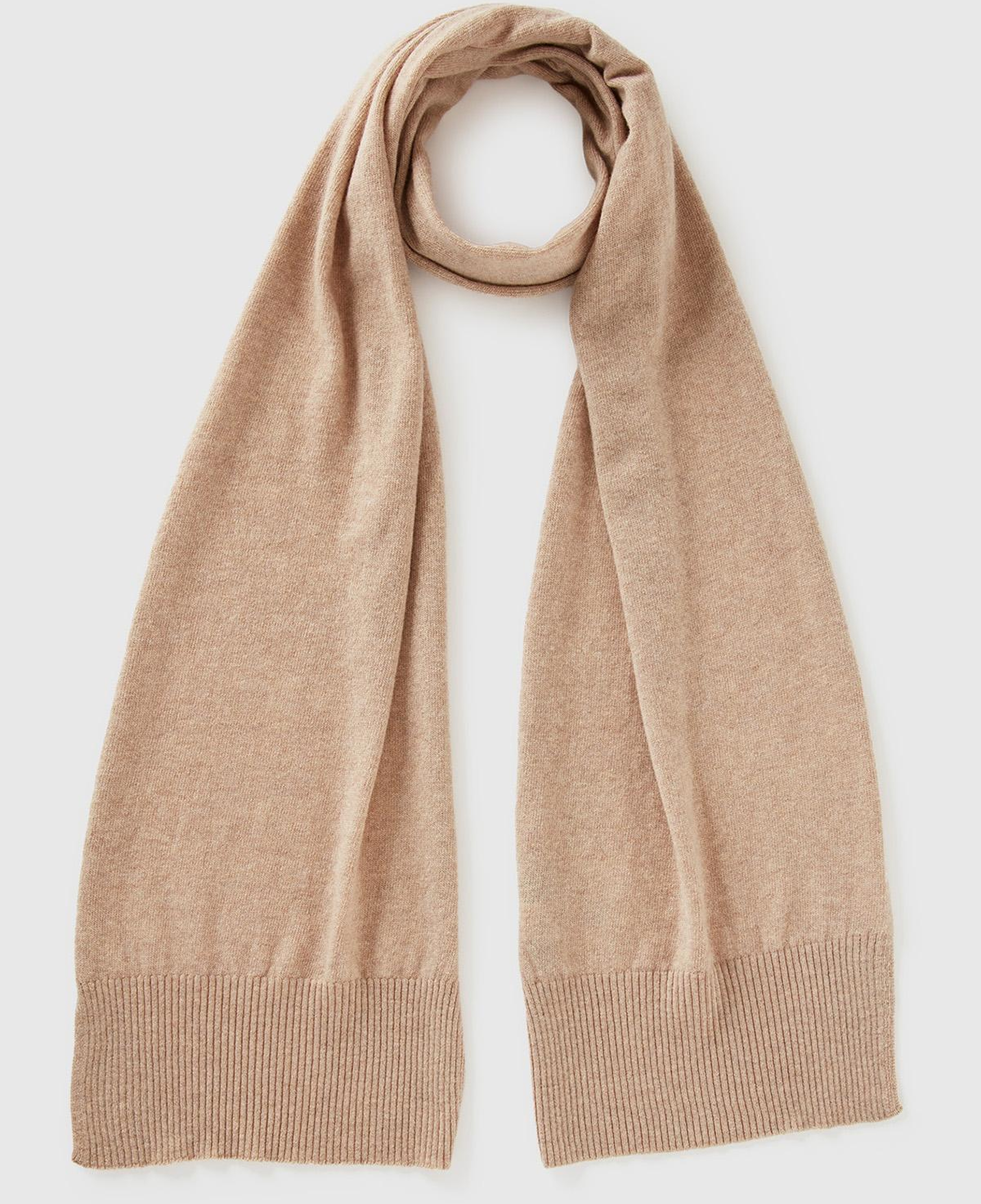 Kadın Ekru %100 Merino Atkı