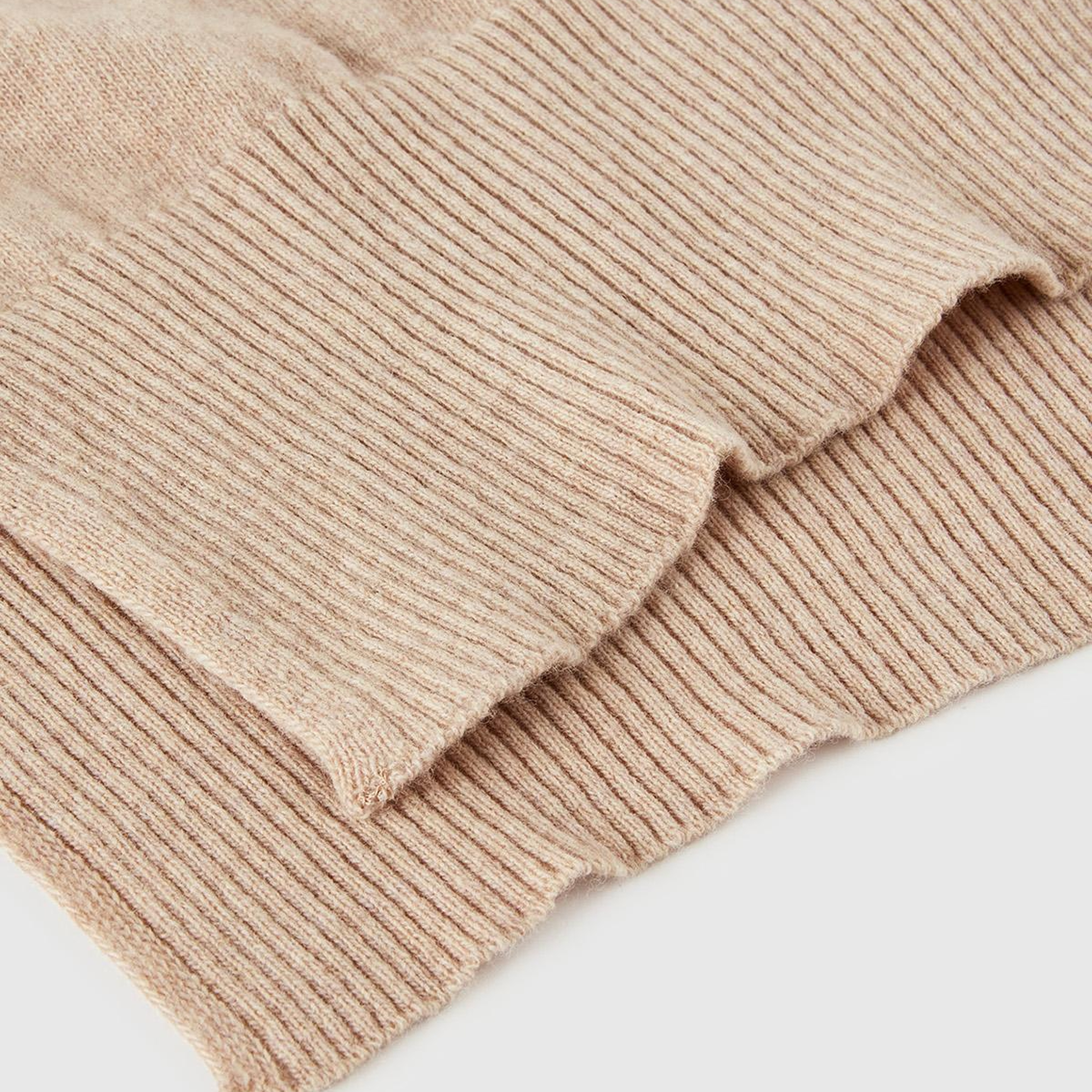 Kadın Ekru %100 Merino Atkı