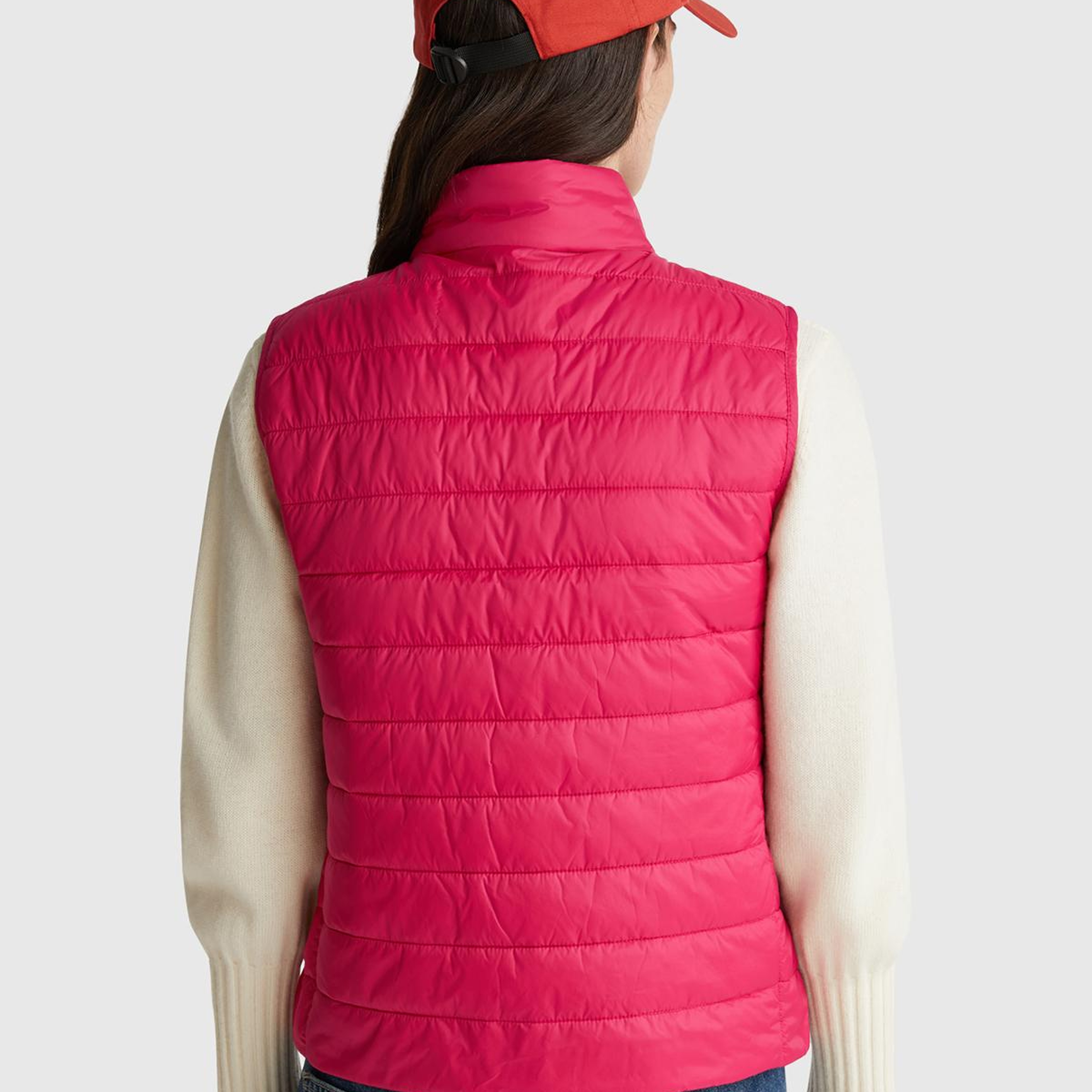 Kadın Fuşya Slim Fit Puffer Yelek