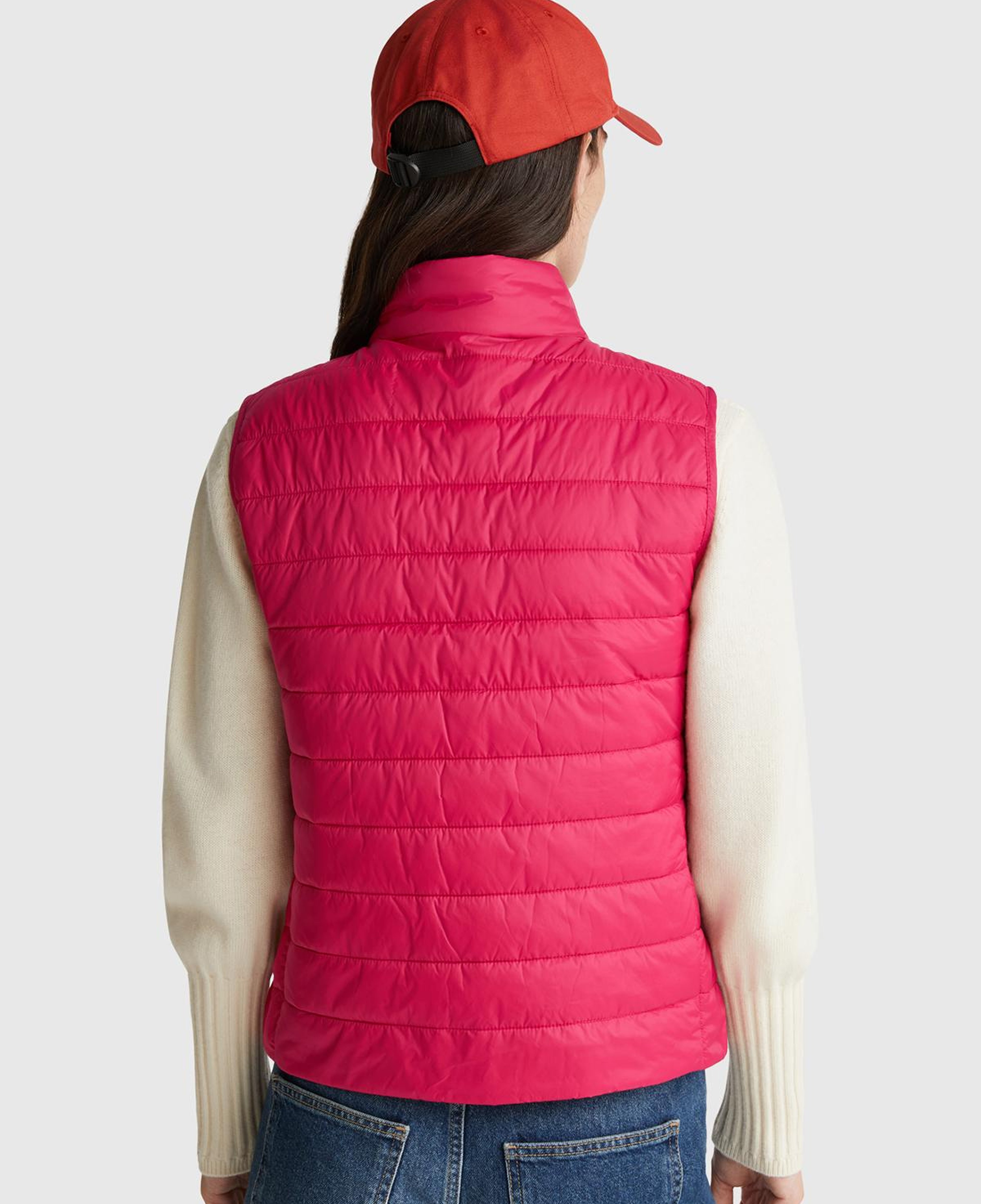 Kadın Fuşya Slim Fit Puffer Yelek