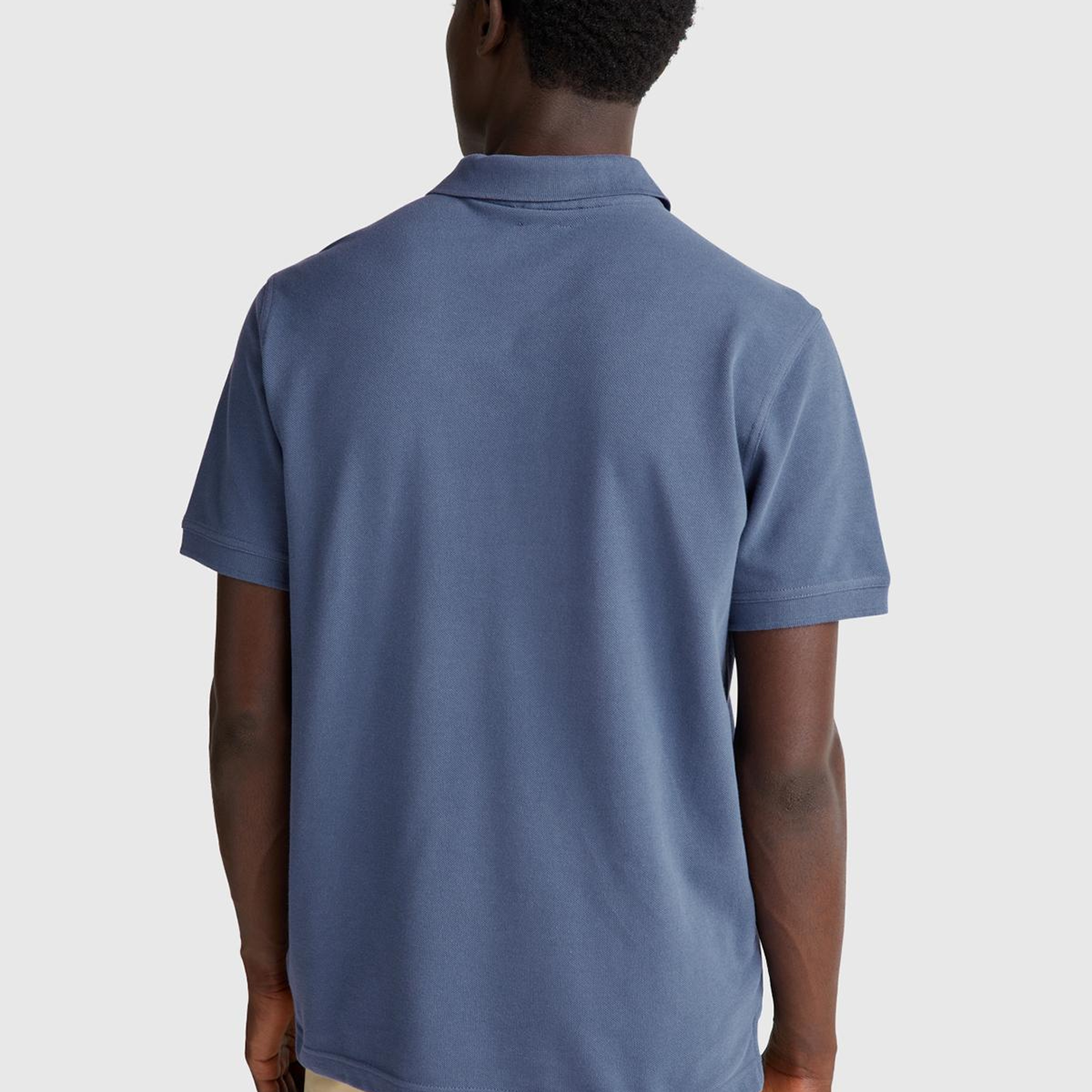 Erkek Havacı Mavi Regular Fit Kısa Kollu Polo T-Shirt
