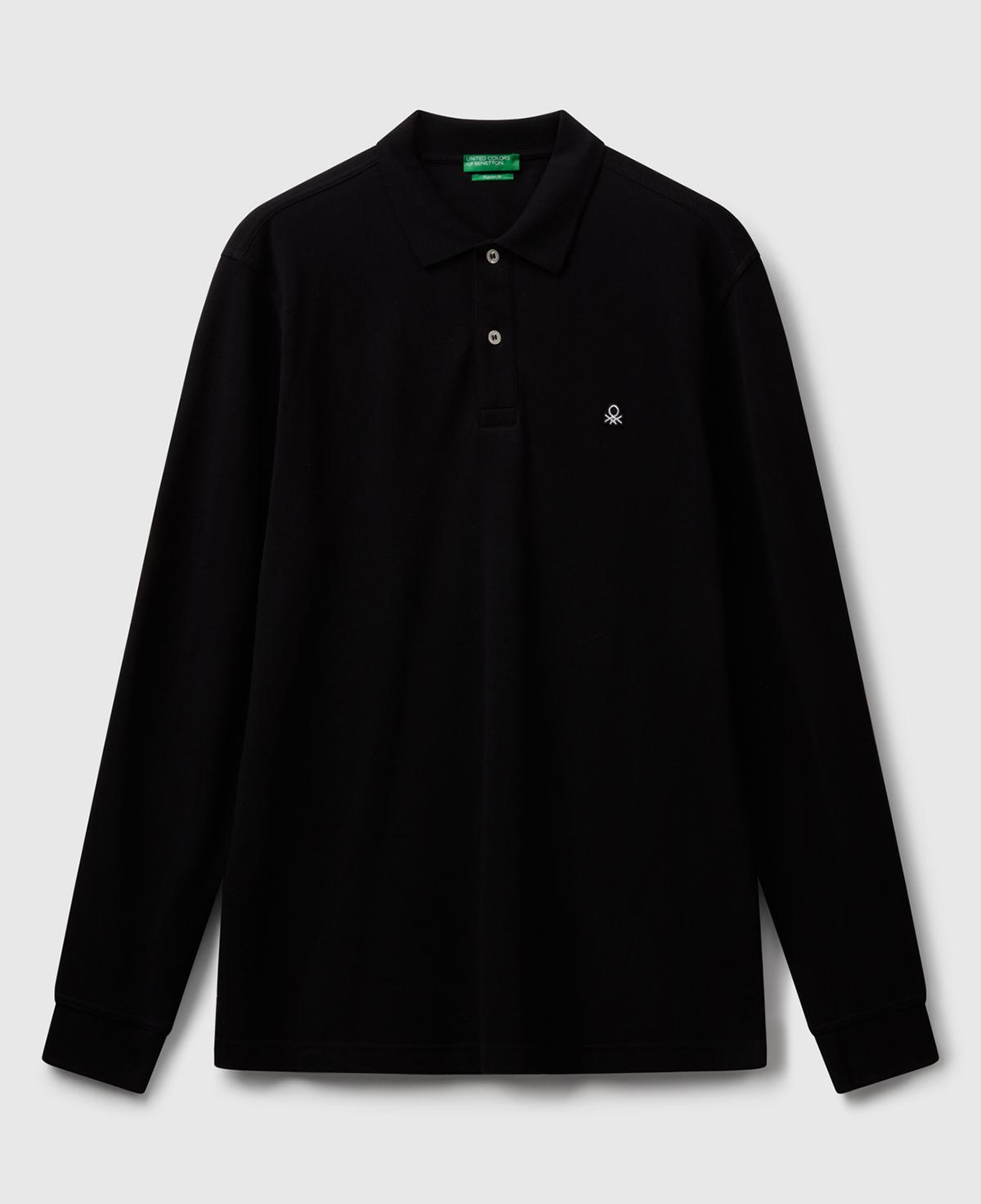 Erkek Siyah Uzun Kol Polo T-Shirt