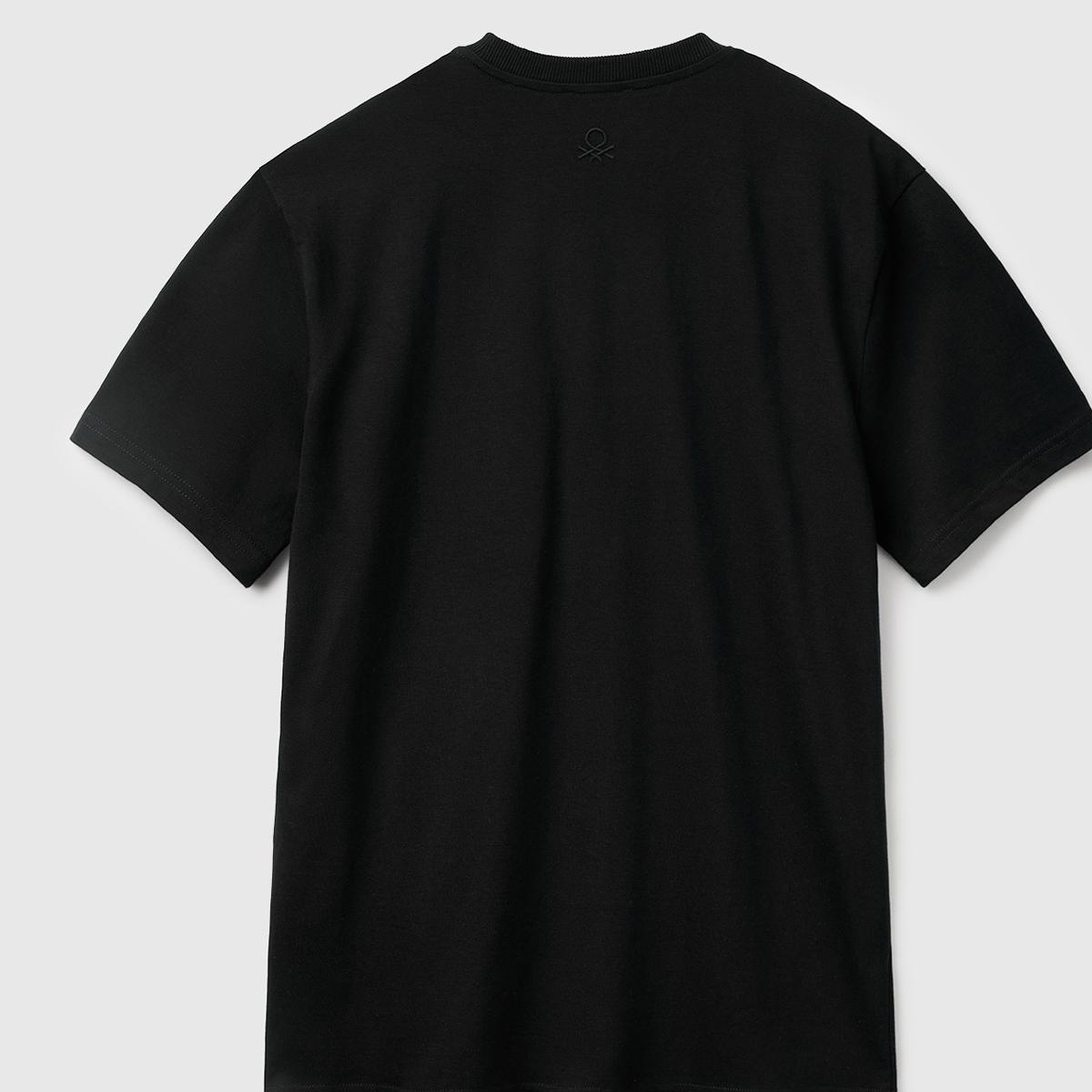 Erkek Siyah %100 Pamuk Yama Cep Detaylı Oversize T-Shirt