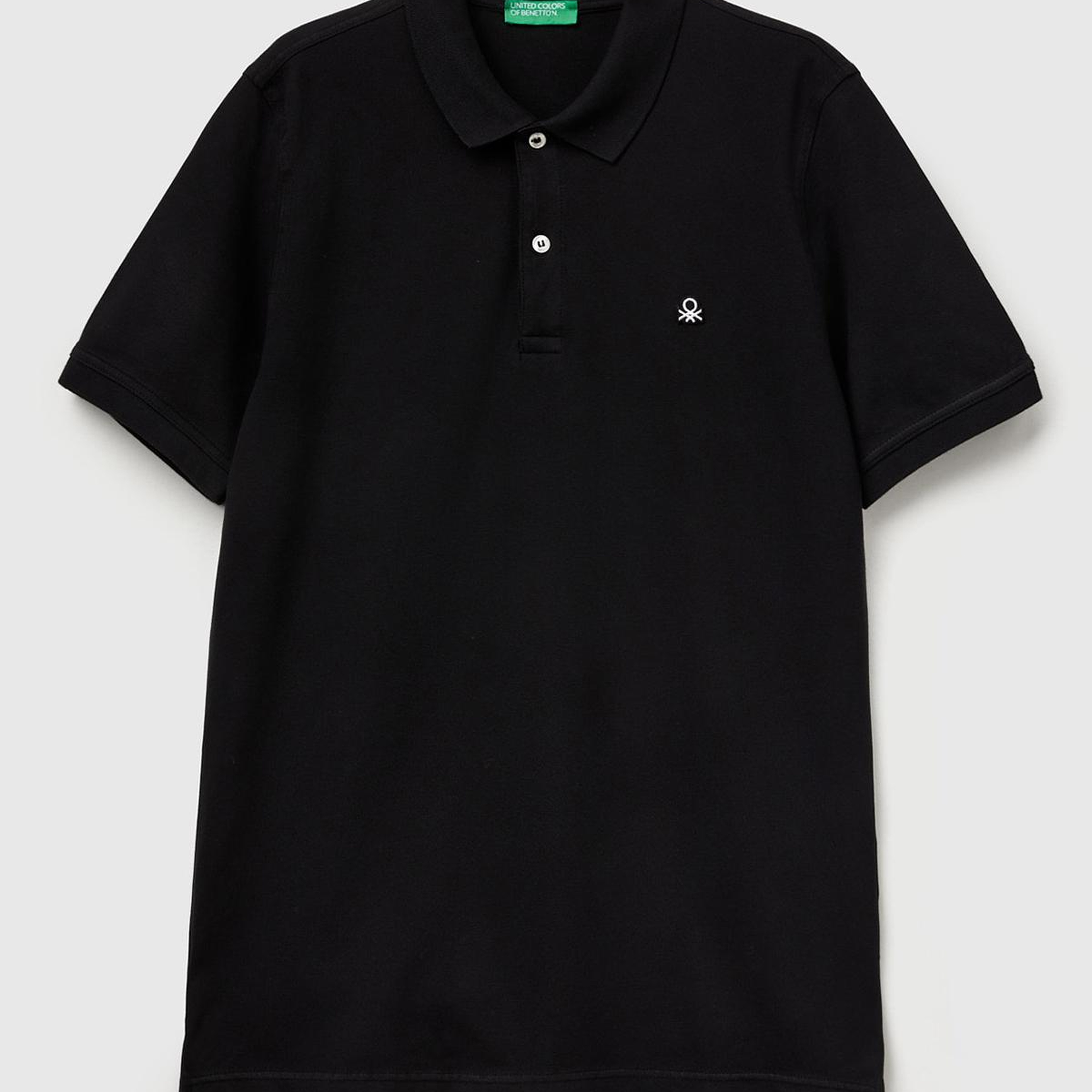 Erkek Siyah %100 Koton Slim Fit Polo T-Shirt