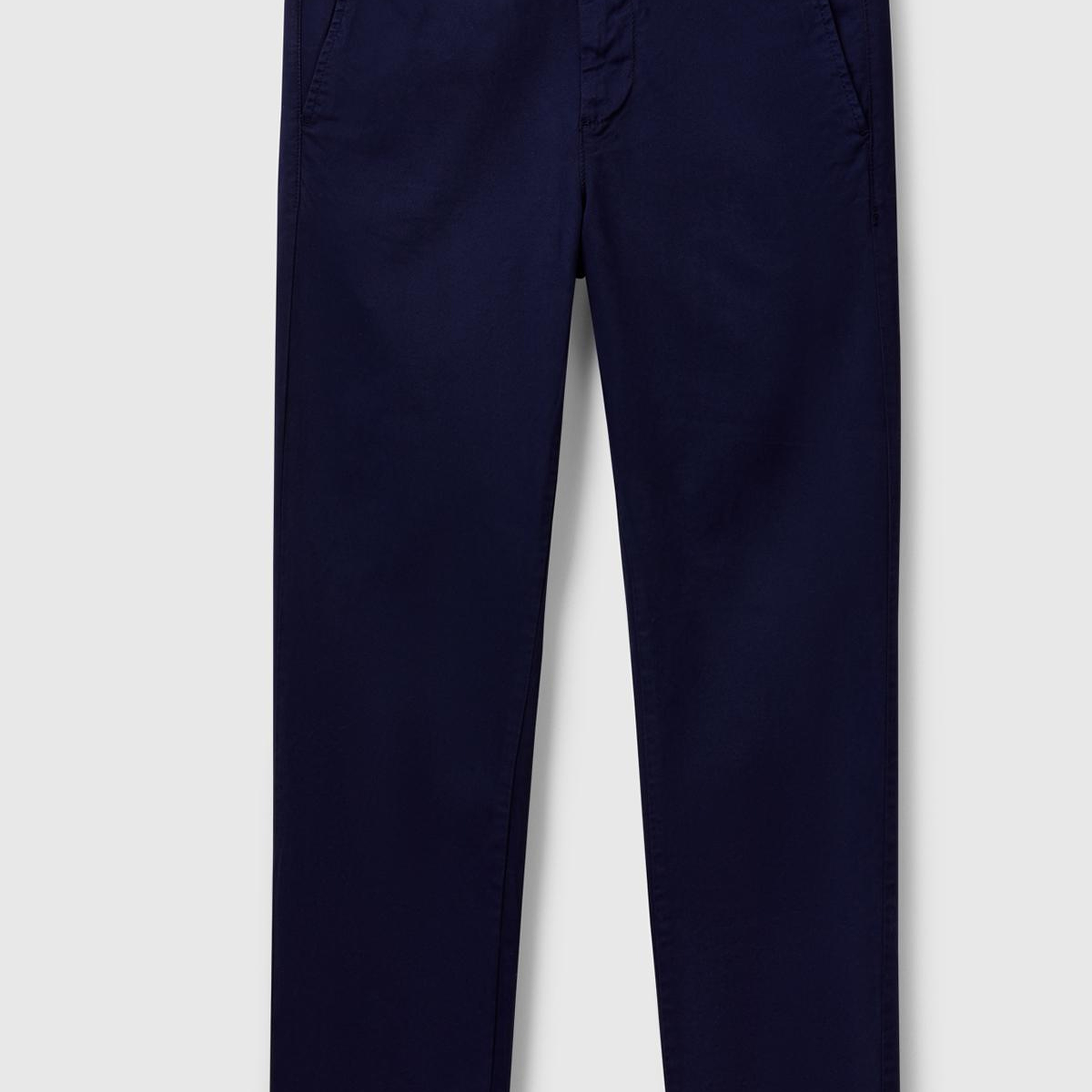Erkek Lacivert Slim Fit Chino Pantolon