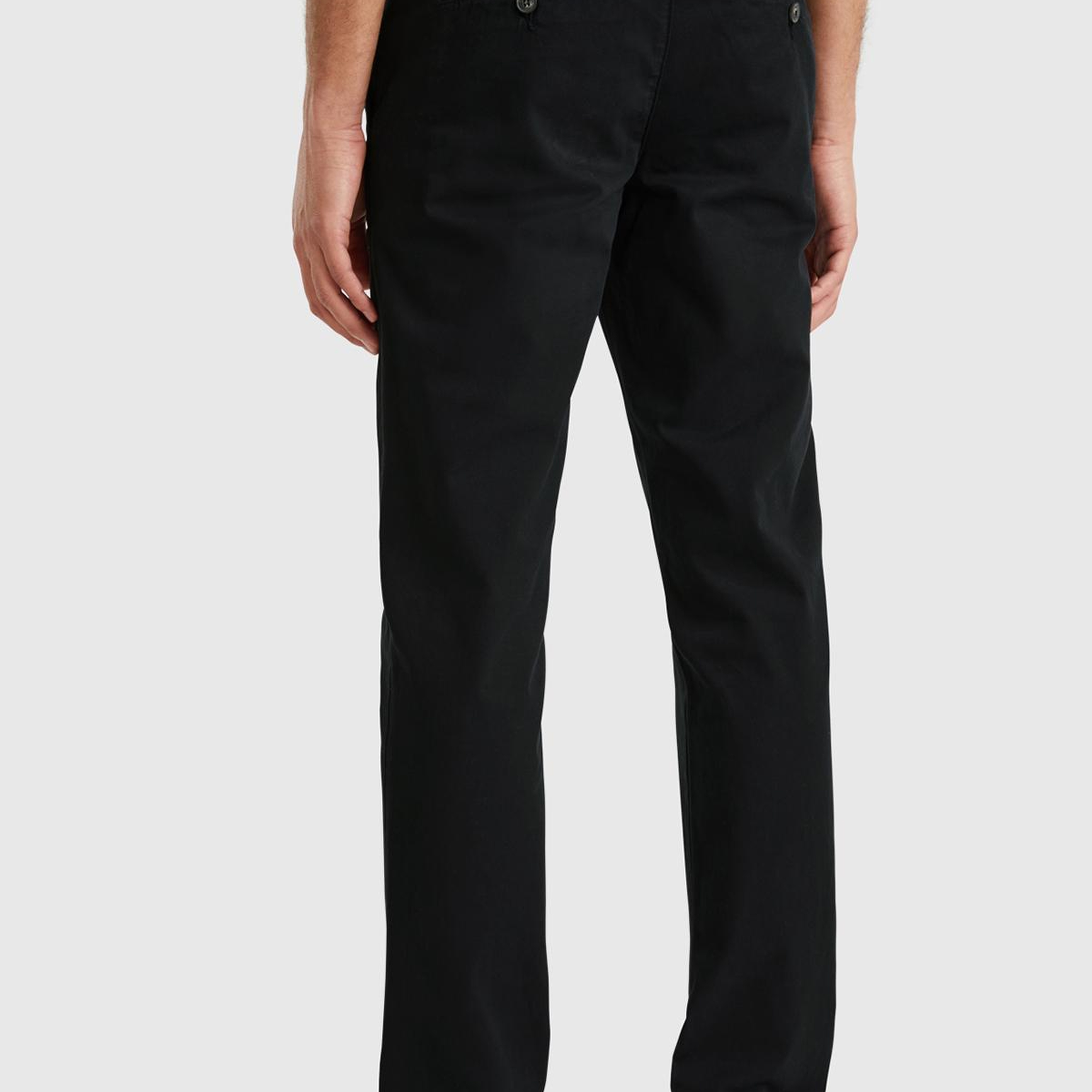 Erkek Siyah Slim Fit Chino Pantolon